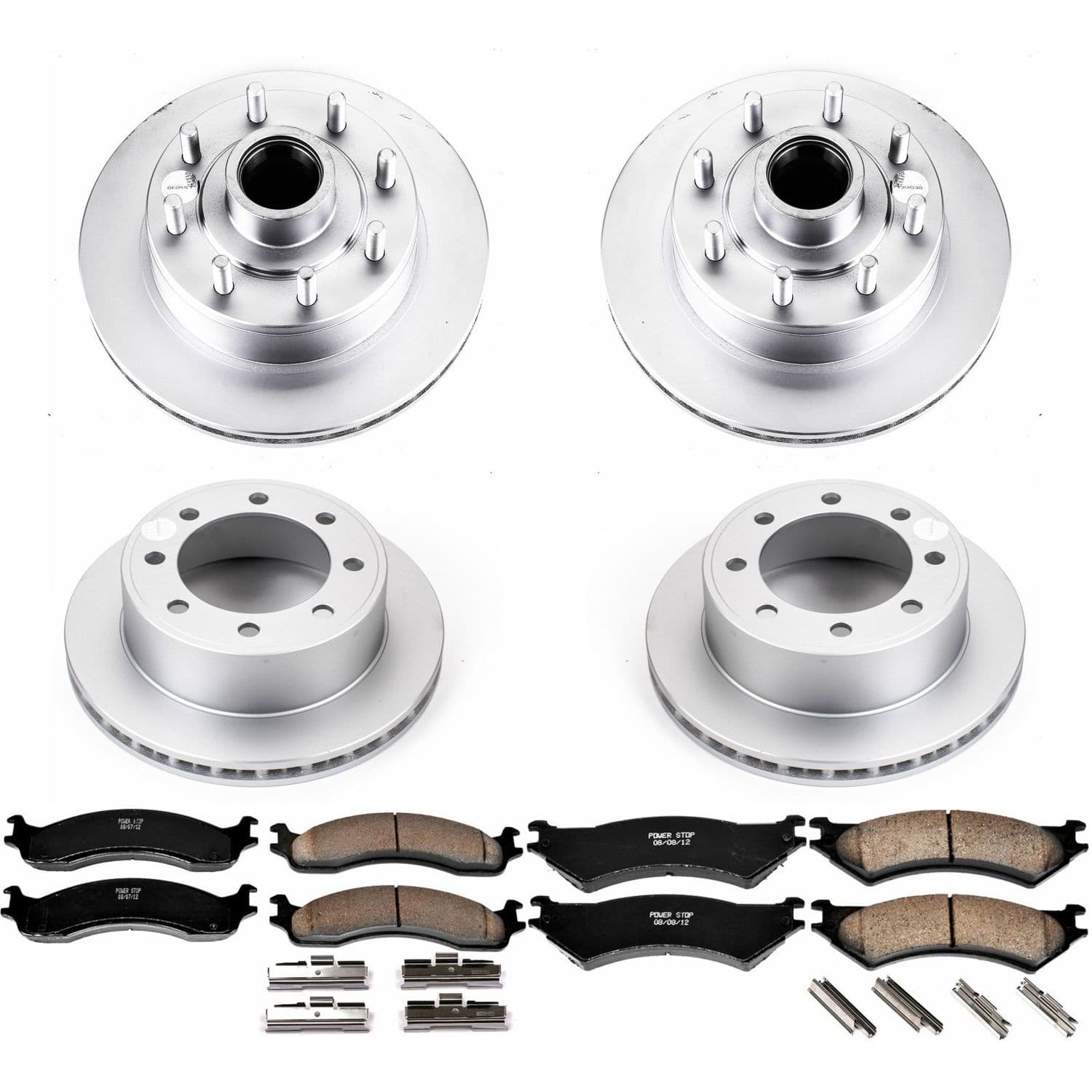 Power Stop - CRK4434 - Front and Rear - Disc Brake Pad and Rotor Kit image 1
