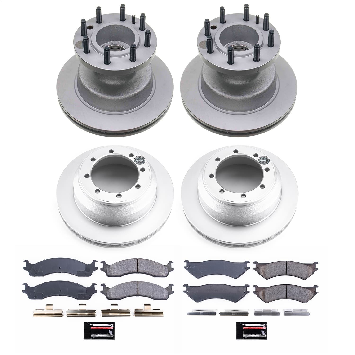 Power Stop - CRK4435 - Front and Rear - Disc Brake Pad and Rotor Kit image 1