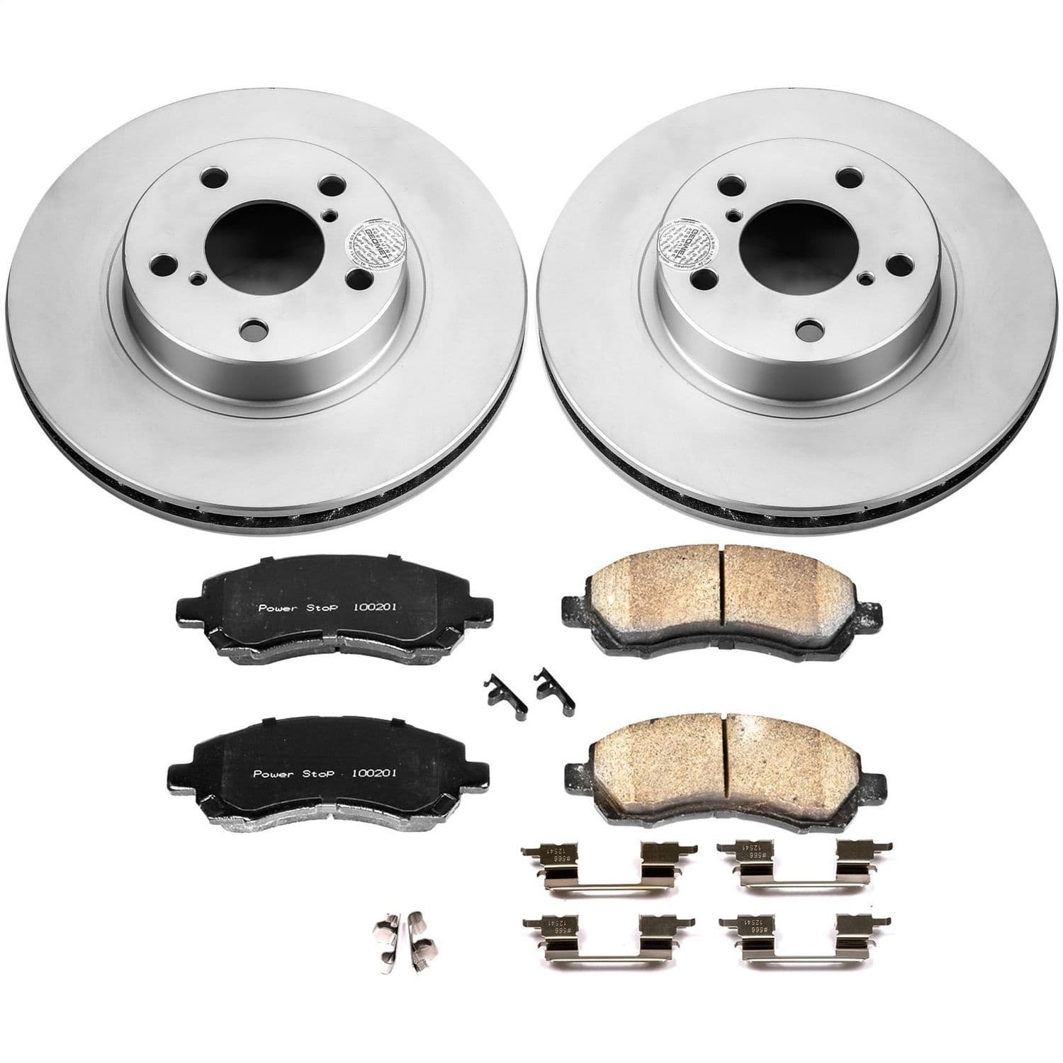 Power Stop - CRK445 - Front - Disc Brake Pad and Rotor Kit image 1