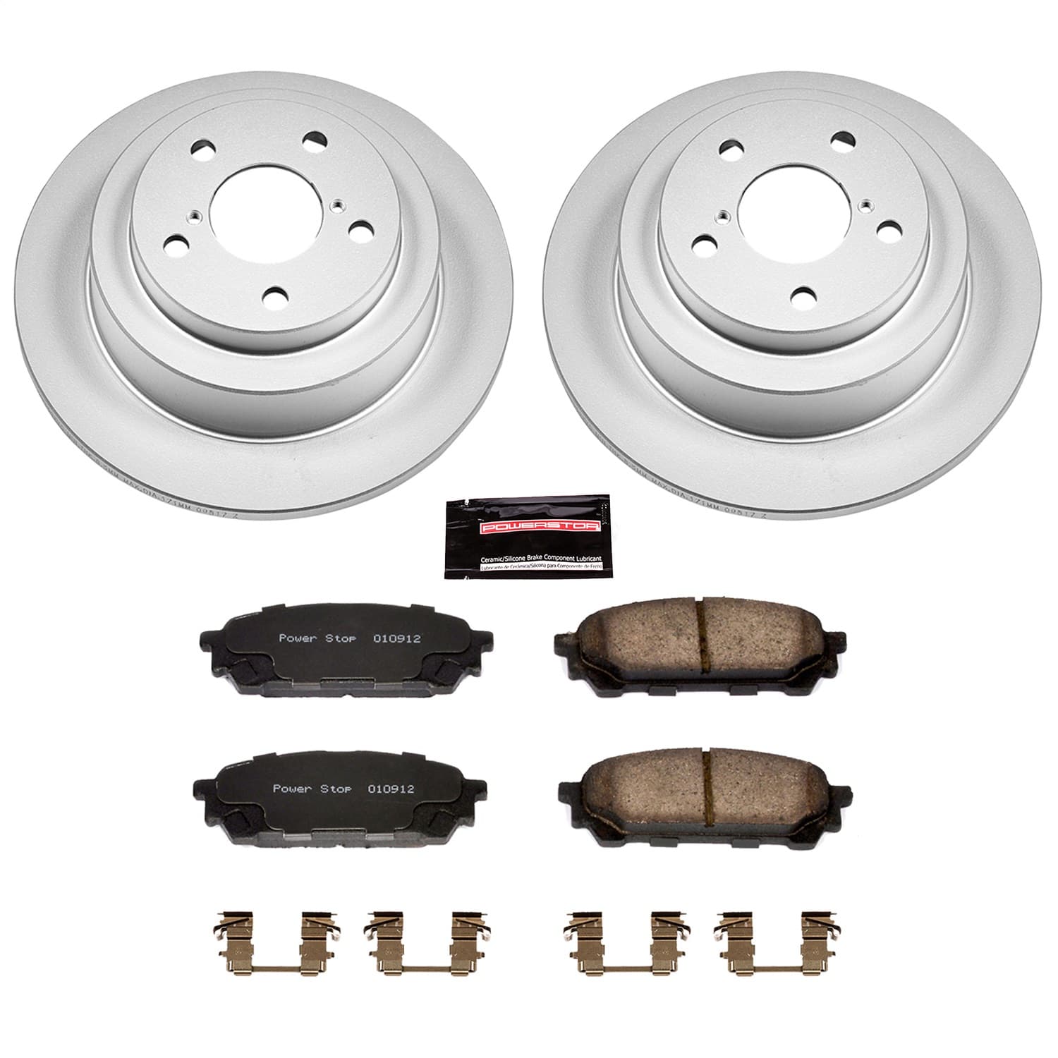 Power Stop - CRK447 - Rear - Disc Brake Pad and Rotor Kit image 1