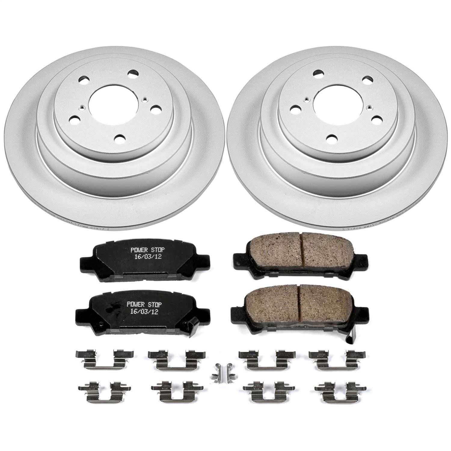 Power Stop - CRK449 - Rear - Disc Brake Pad and Rotor Kit image 1