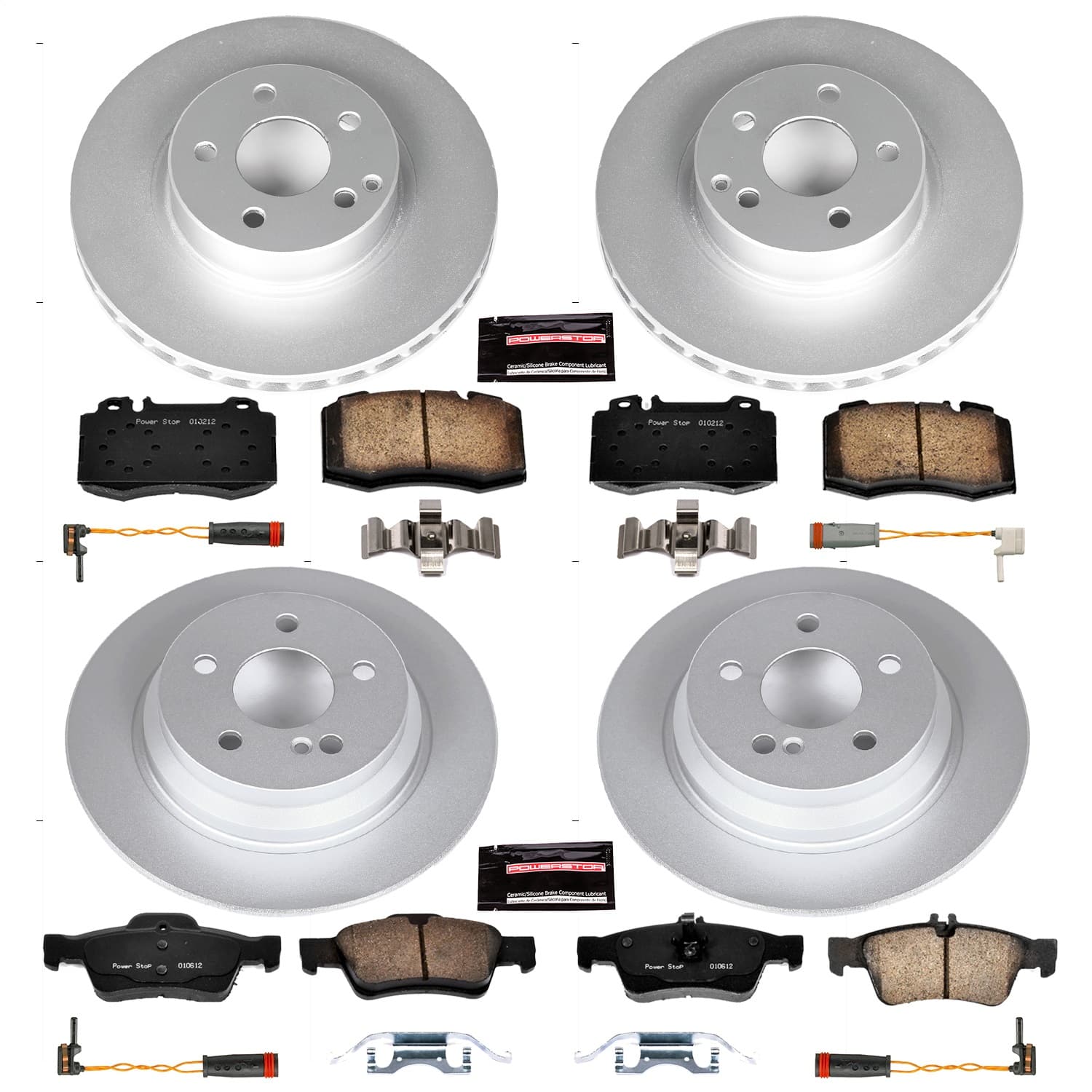 Power Stop - CRK4513 - Front and Rear - Disc Brake Pad and Rotor Kit image 1