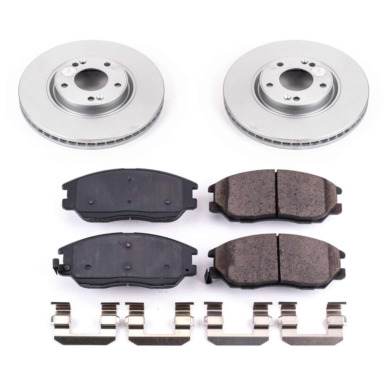 Power Stop - CRK4557 - Front - Disc Brake Pad and Rotor Kit image 1