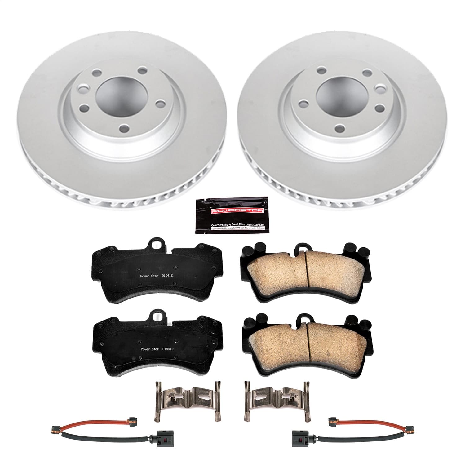 Power Stop - CRK4558 - Front - Disc Brake Pad and Rotor Kit image 1