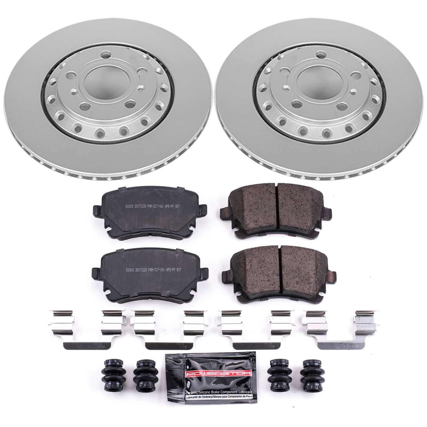 Power Stop - CRK4562 - Rear - Disc Brake Pad and Rotor Kit image 1