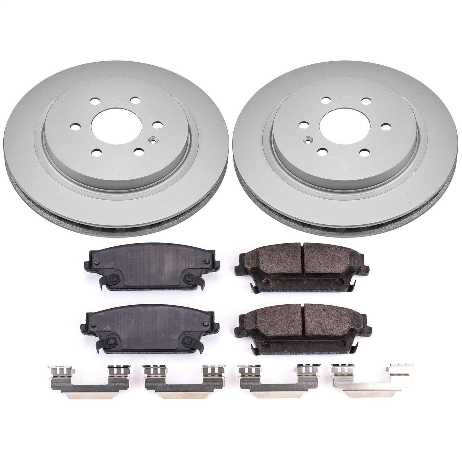 Power Stop - CRK4568 - Rear - Disc Brake Pad and Rotor Kit image 1