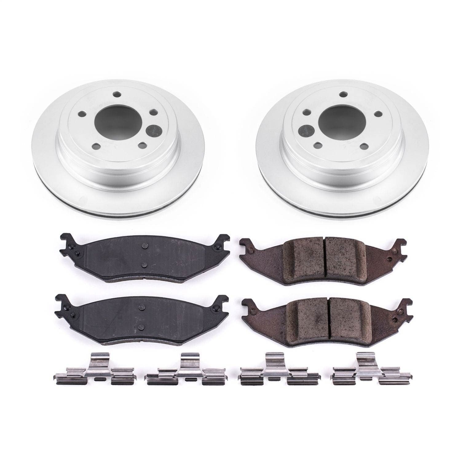 Power Stop - CRK4579 - Rear - Disc Brake Pad and Rotor Kit image 1