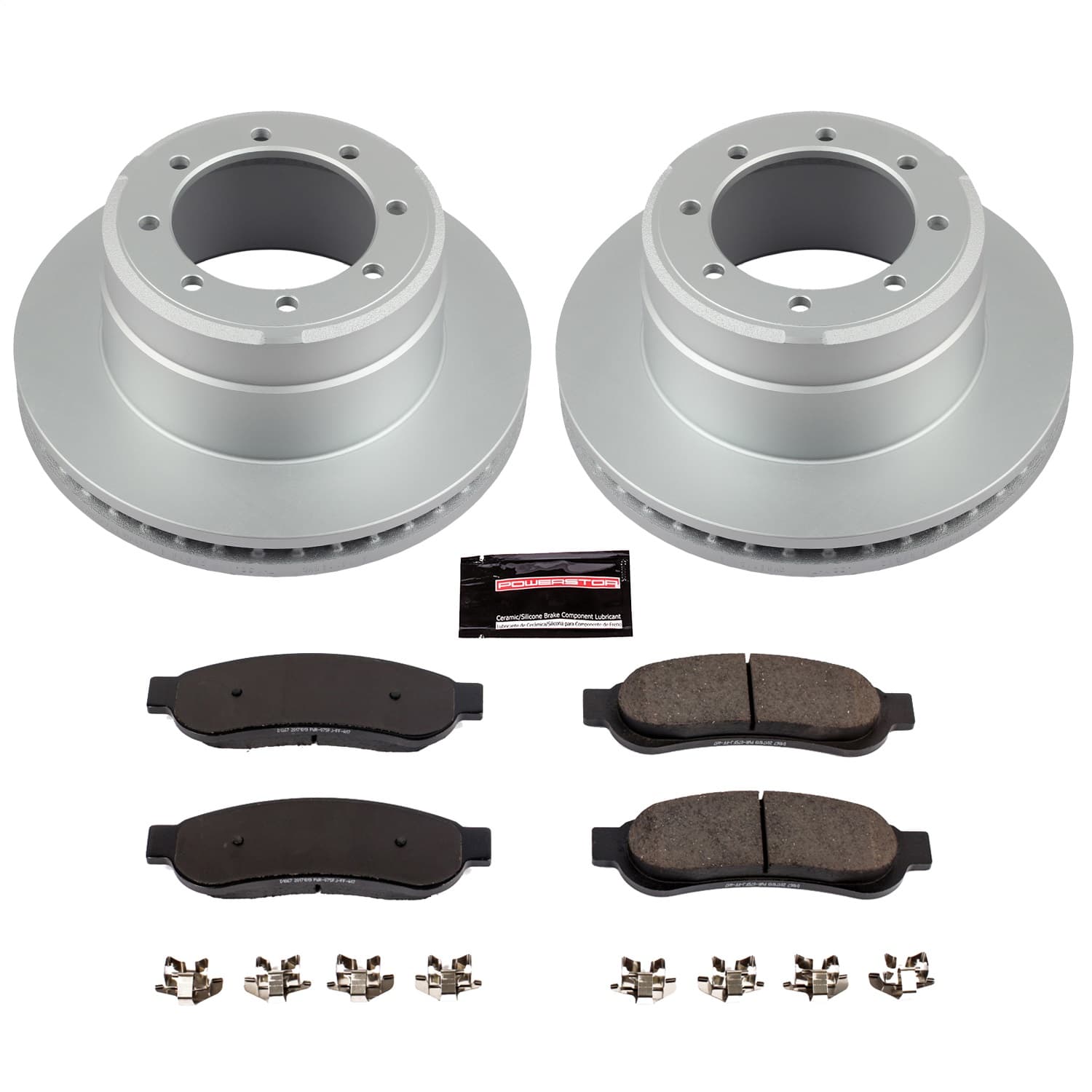 Power Stop - CRK4593 - Rear - Disc Brake Pad and Rotor Kit image 1