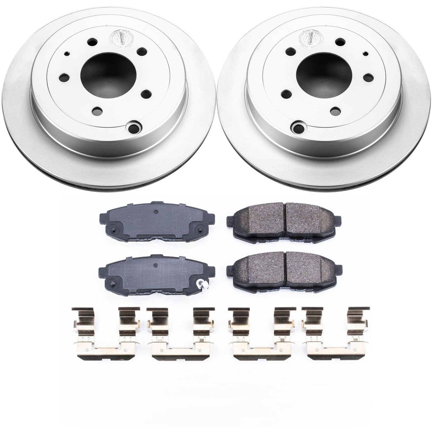 Power Stop - CRK4601 - Rear - Disc Brake Pad and Rotor Kit image 1