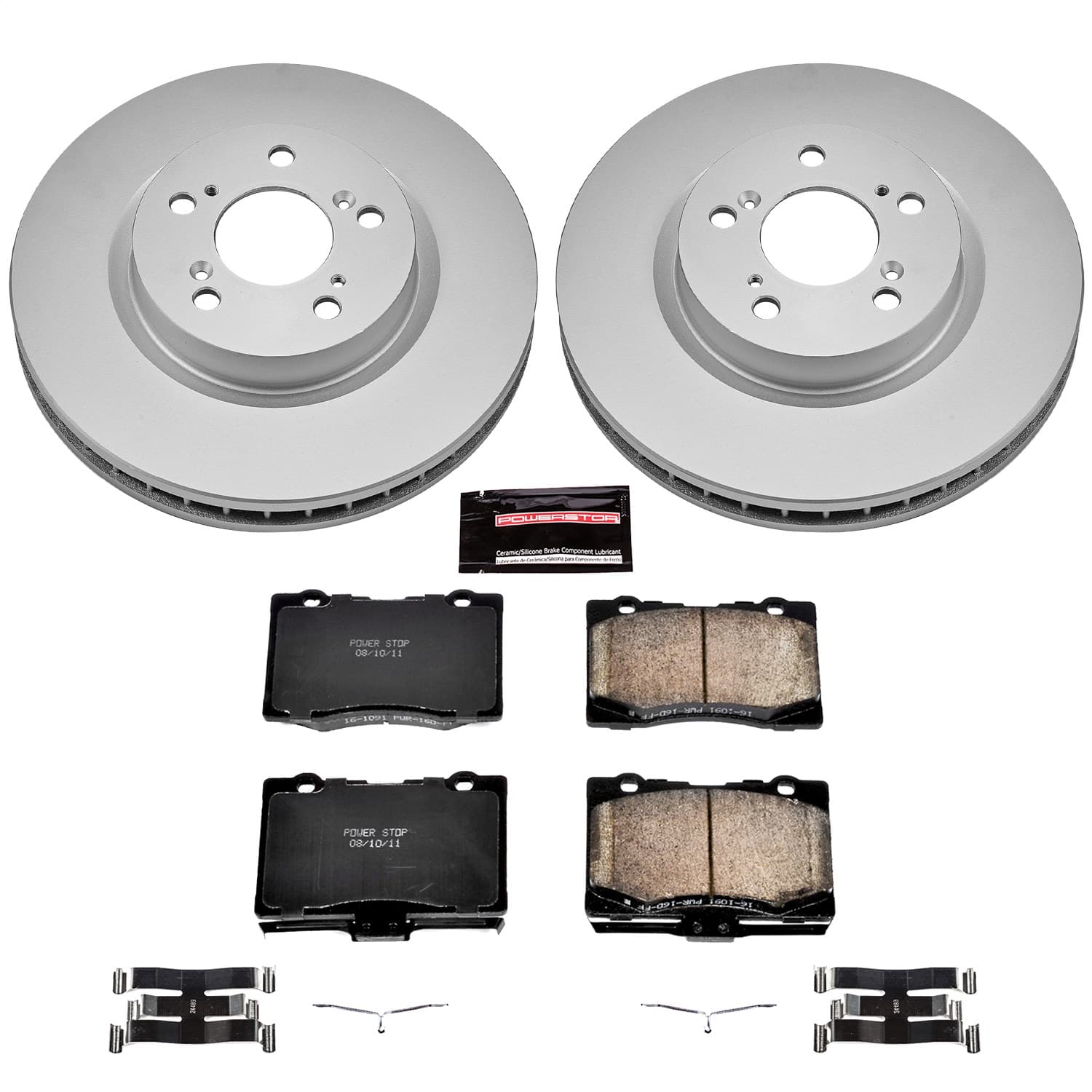 Power Stop - CRK4606 - Front - Disc Brake Pad and Rotor Kit image 1