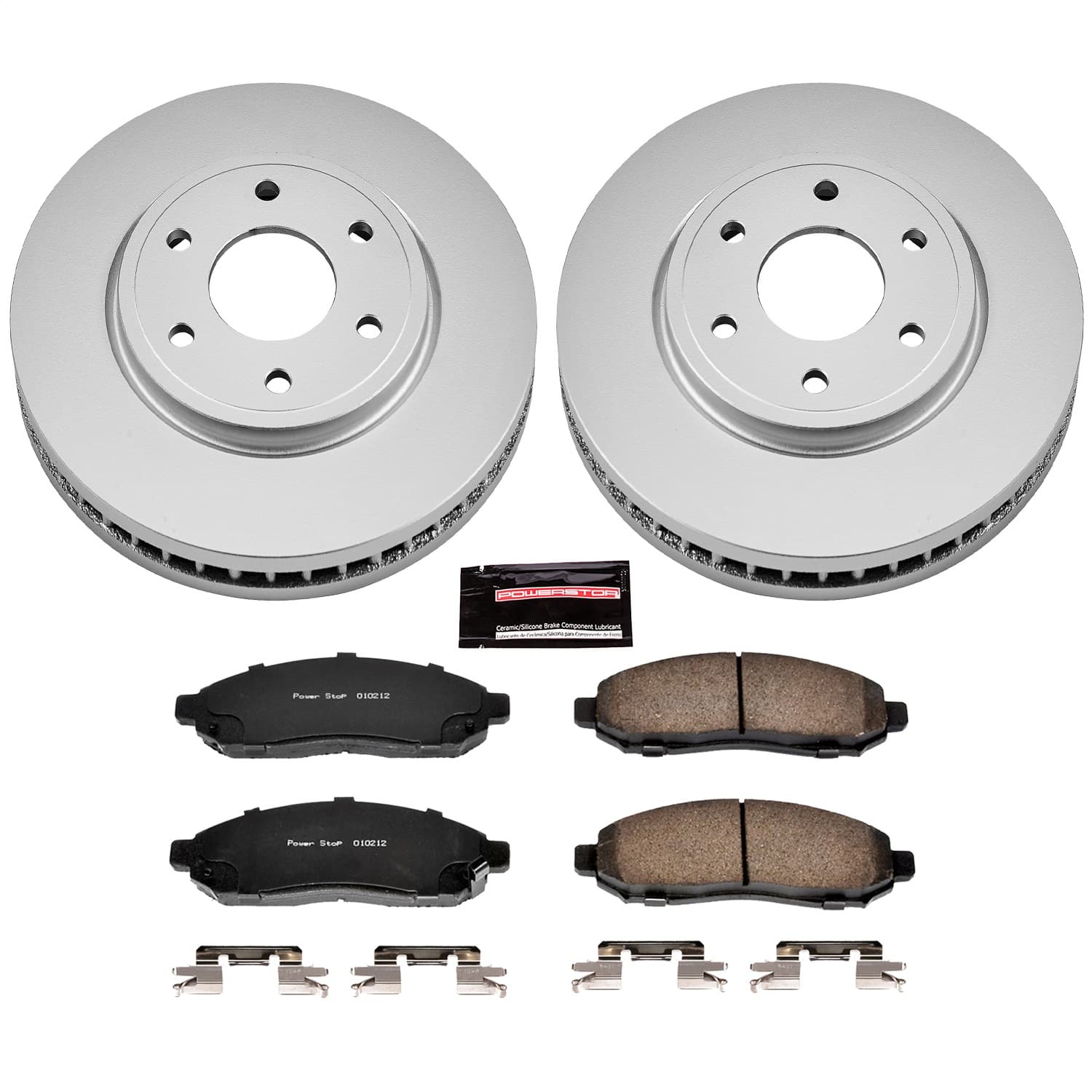 Power Stop - CRK4611 - Front - Disc Brake Pad and Rotor Kit image 1