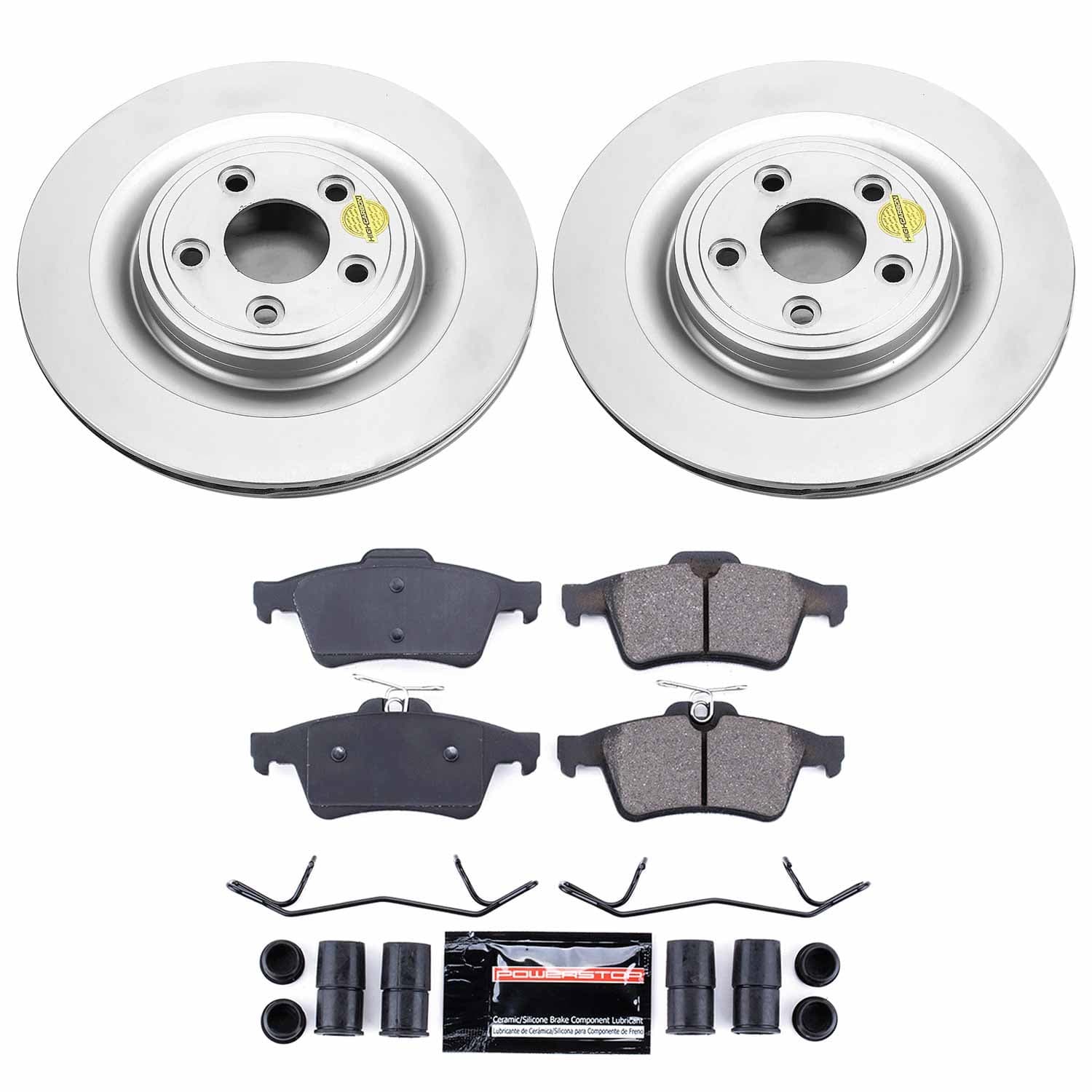 Power Stop - CRK4612 - Rear - Disc Brake Pad and Rotor Kit image 1