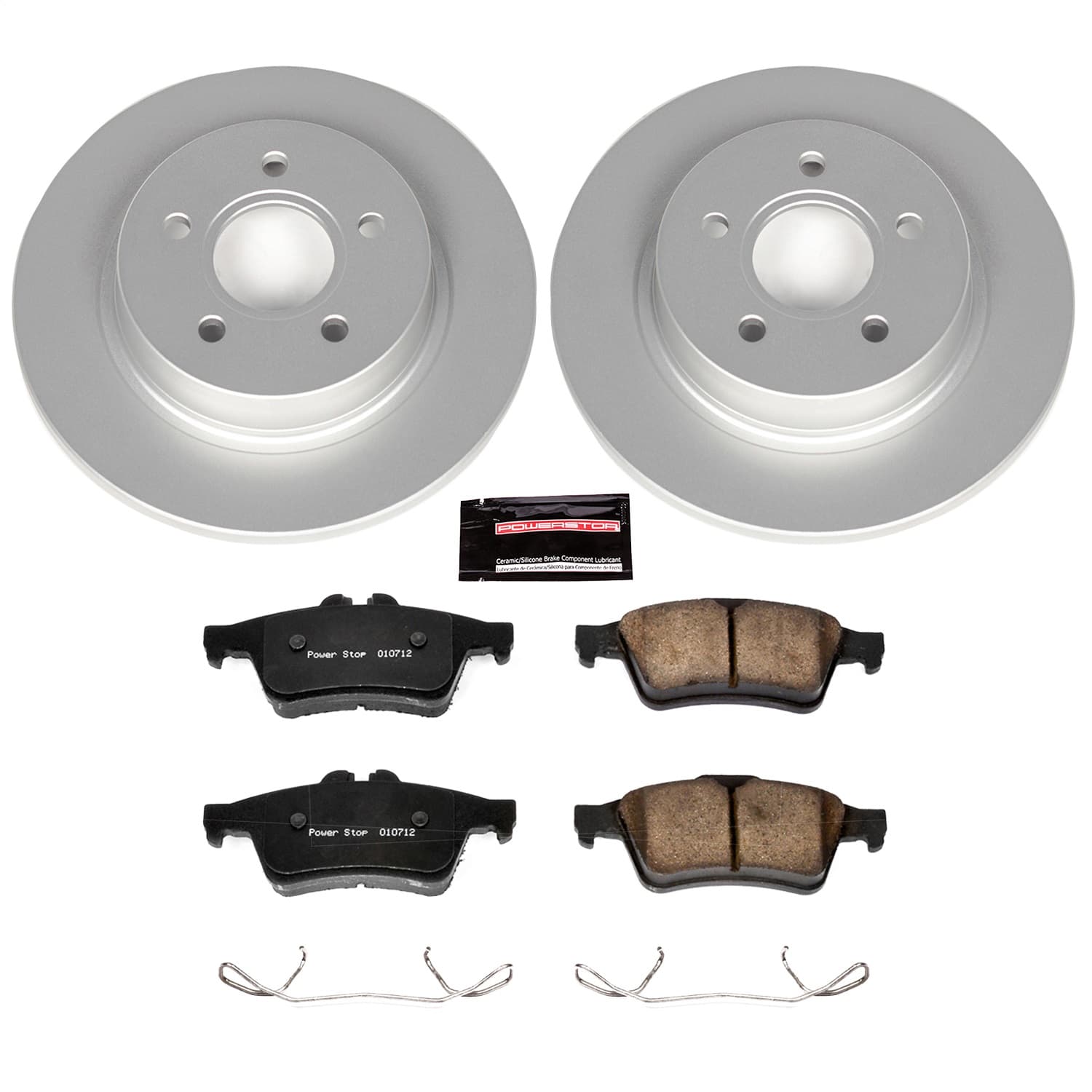 Power Stop - CRK4613 - Rear - Disc Brake Pad and Rotor Kit image 1