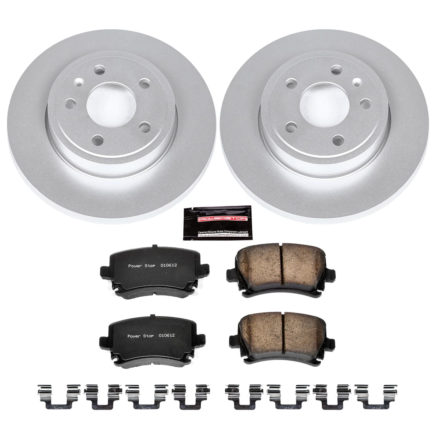 Power Stop - CRK4624 - Rear - Disc Brake Pad and Rotor Kit image 1