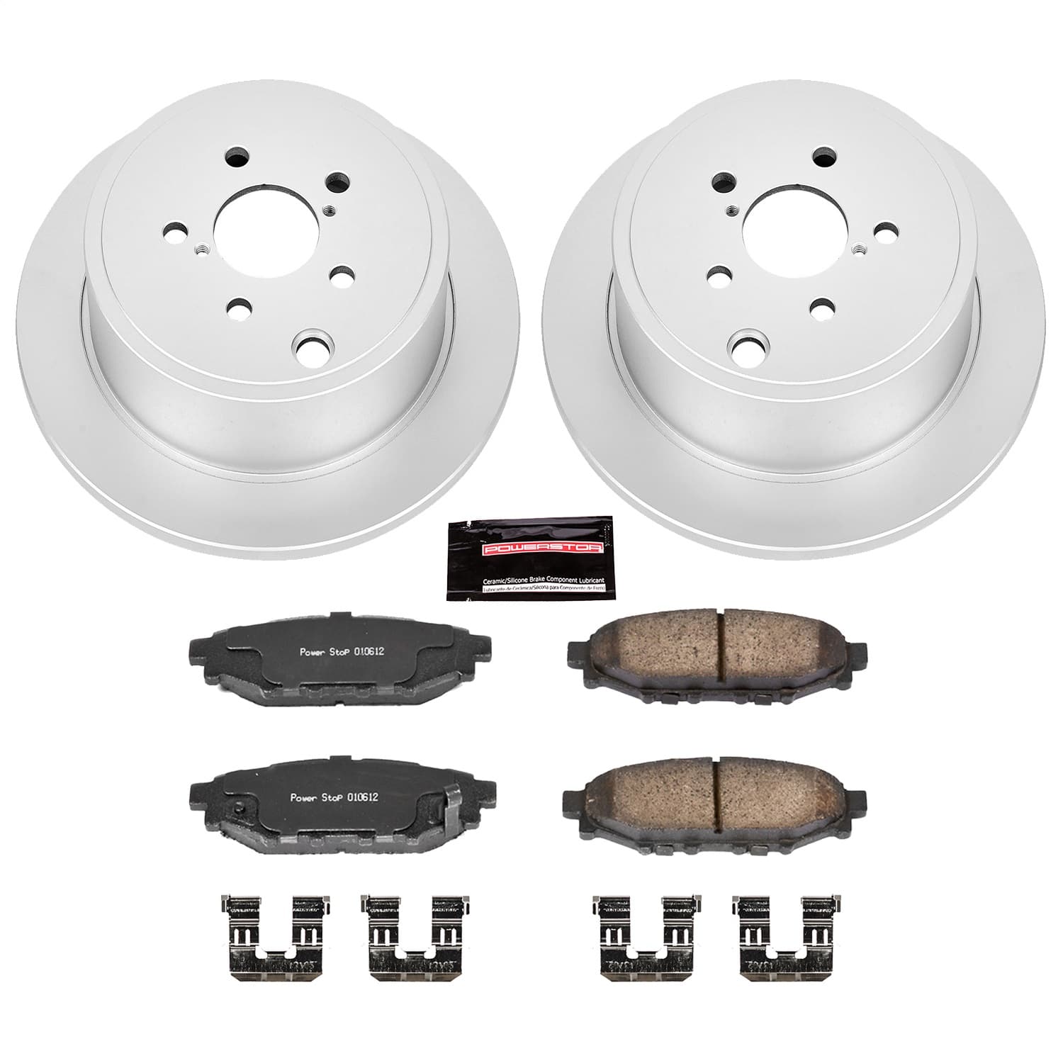Power Stop - CRK4631 - Rear - Disc Brake Pad and Rotor Kit image 1