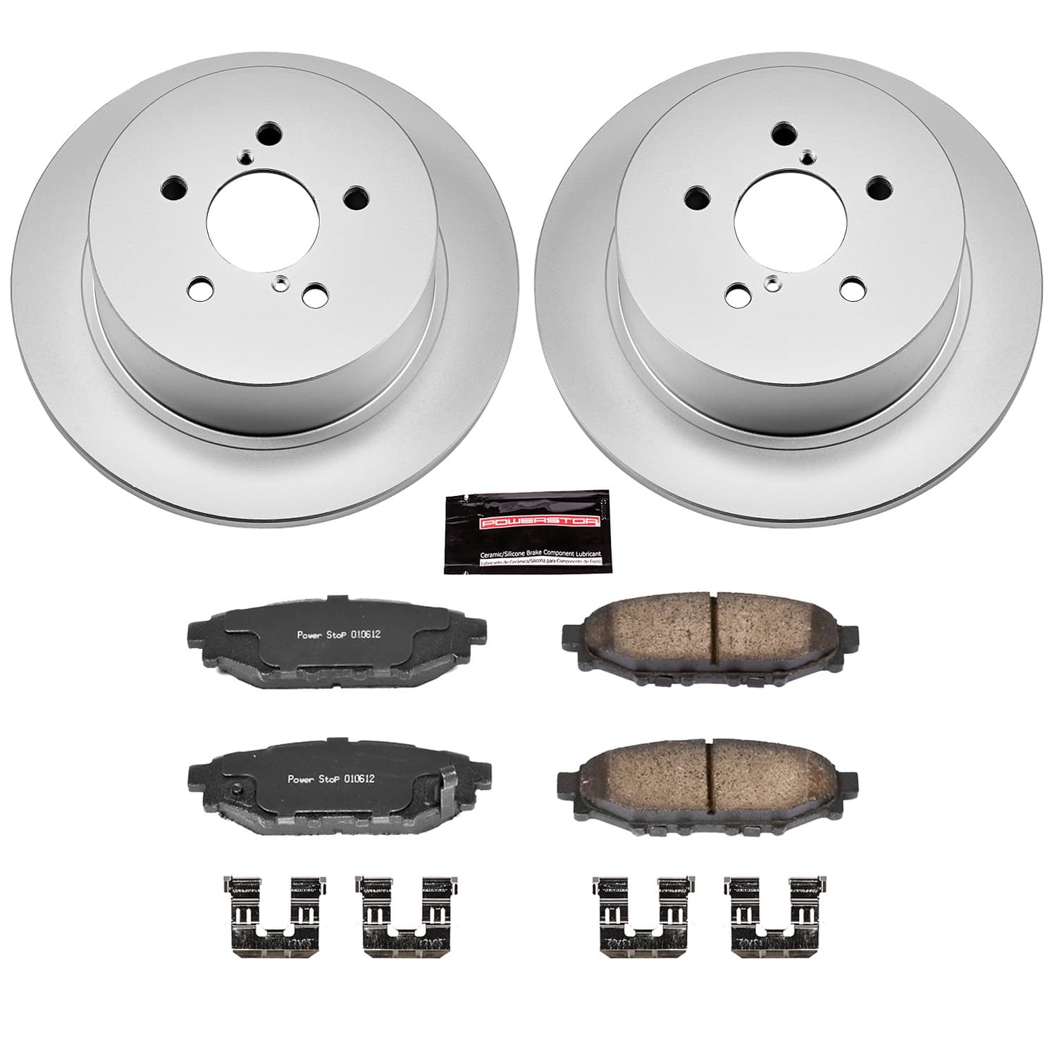 Power Stop - CRK4632 - Rear - Disc Brake Pad and Rotor Kit image 1