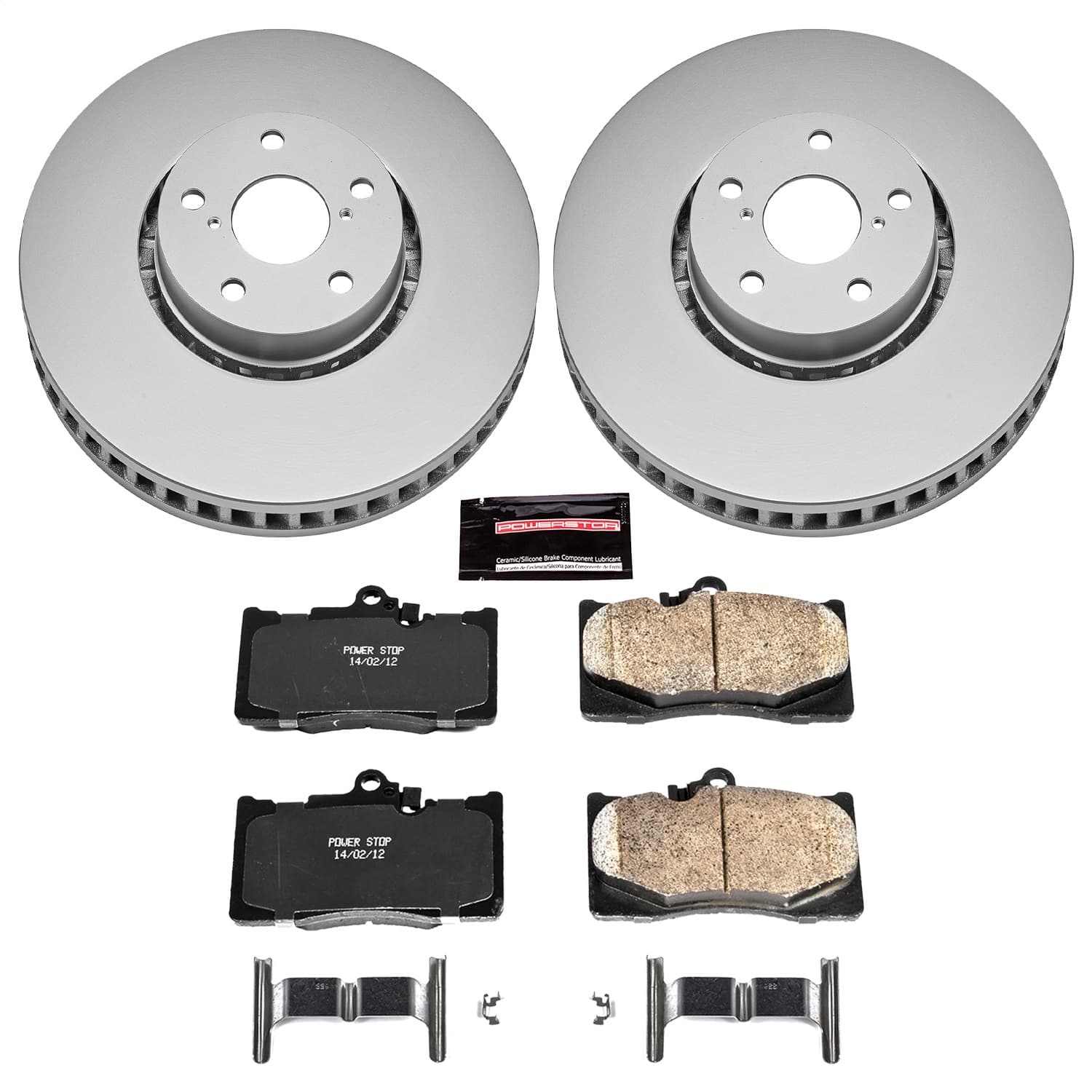 Power Stop - CRK4633 - Front - Disc Brake Pad and Rotor Kit image 1
