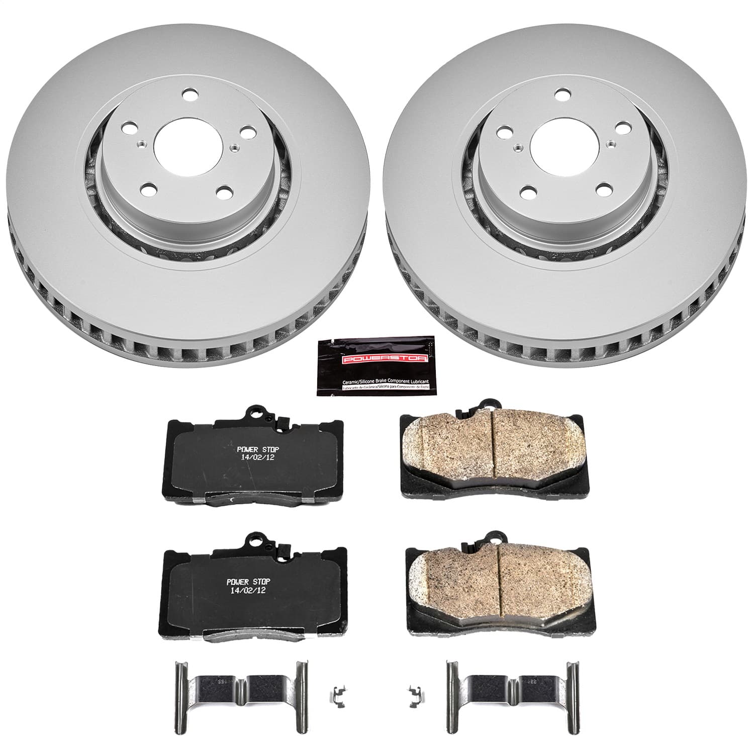 Power Stop - CRK4634 - Front - Disc Brake Pad and Rotor Kit image 1