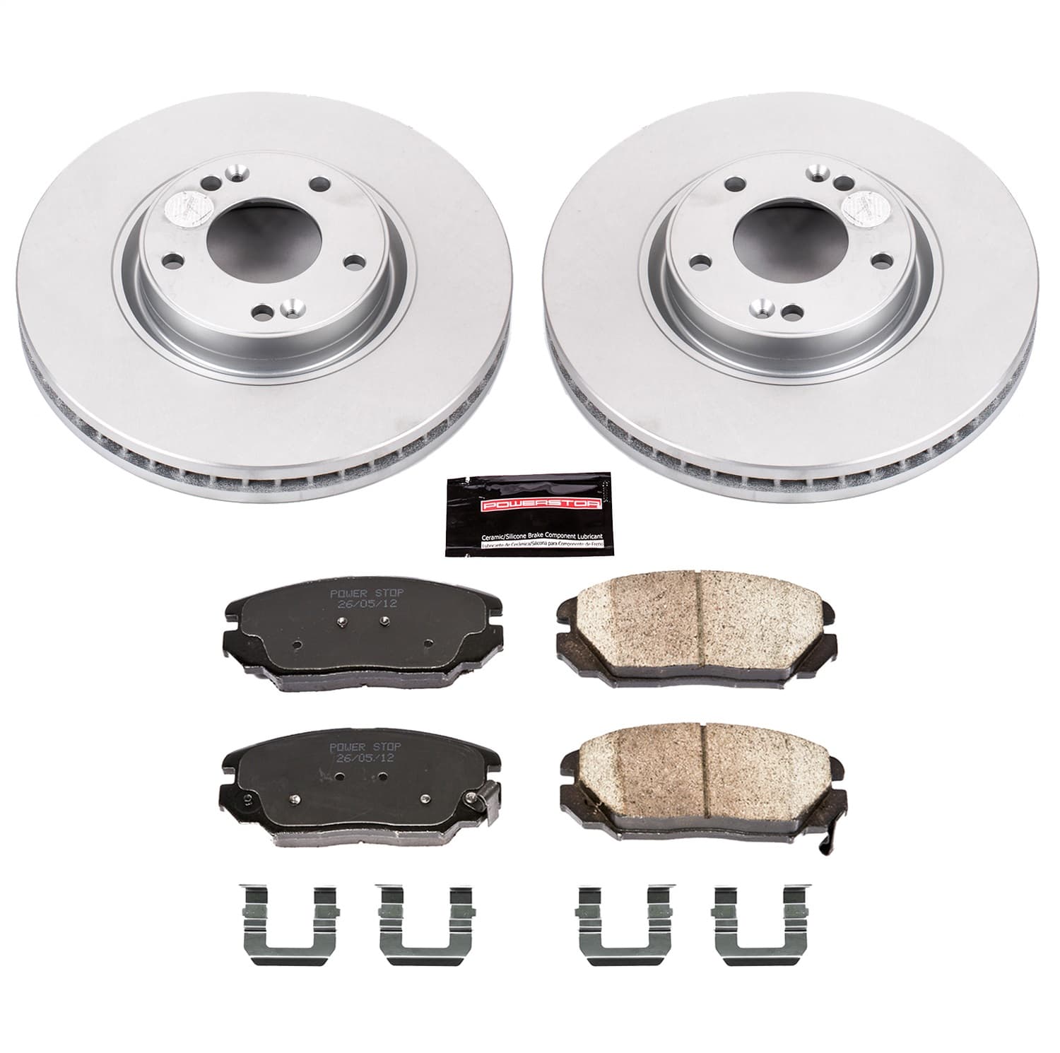 Power Stop - CRK4646 - Front - Disc Brake Pad and Rotor Kit image 1