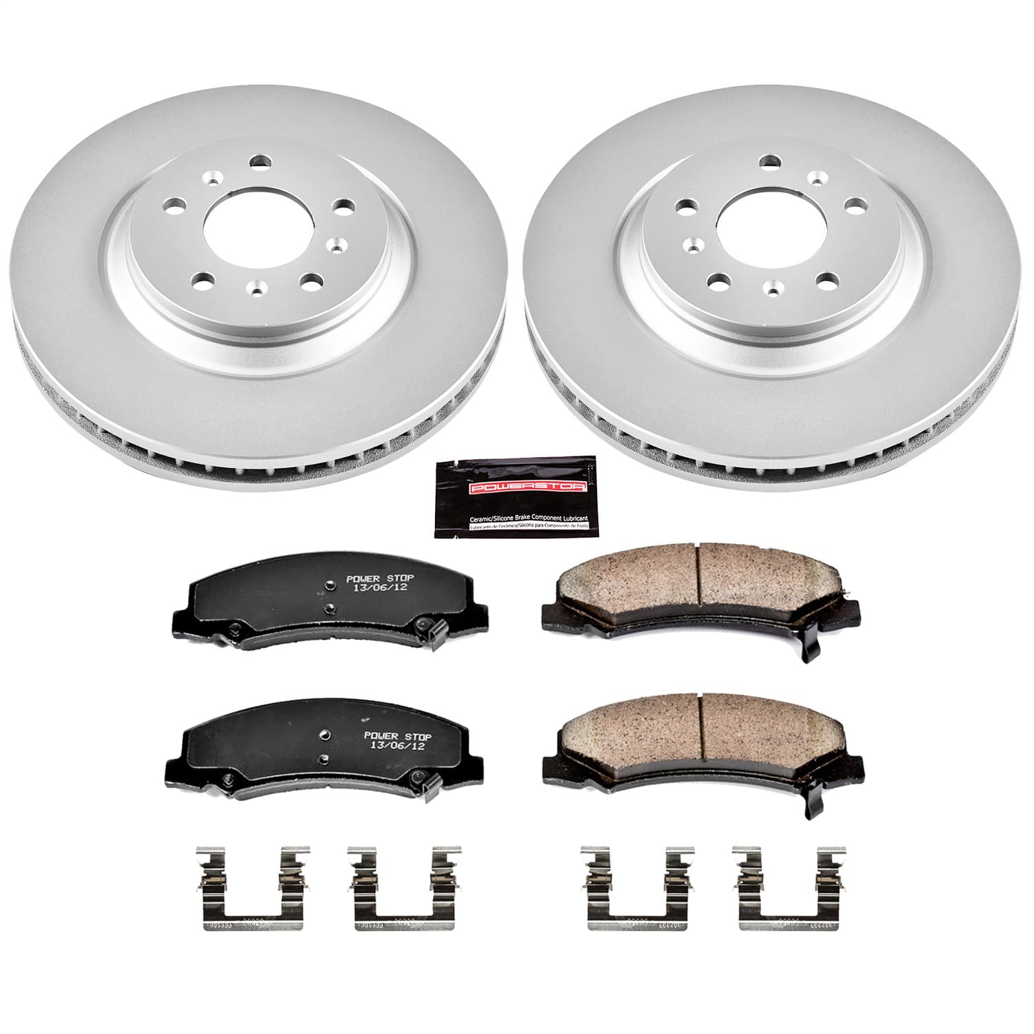 Power Stop - CRK4654 - Front - Disc Brake Pad and Rotor Kit image 1