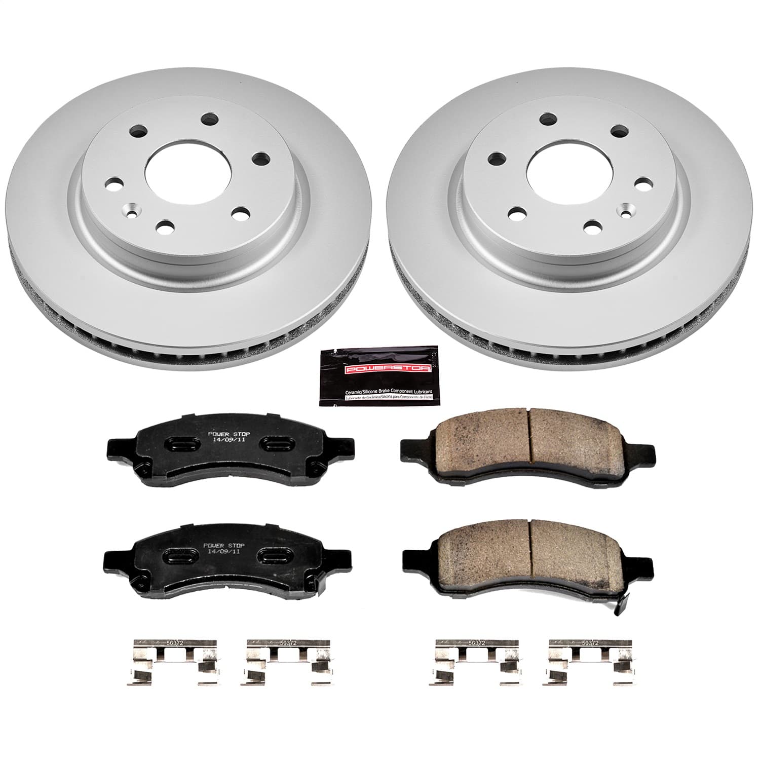 Power Stop - CRK4657 - Front - Disc Brake Pad and Rotor Kit image 1
