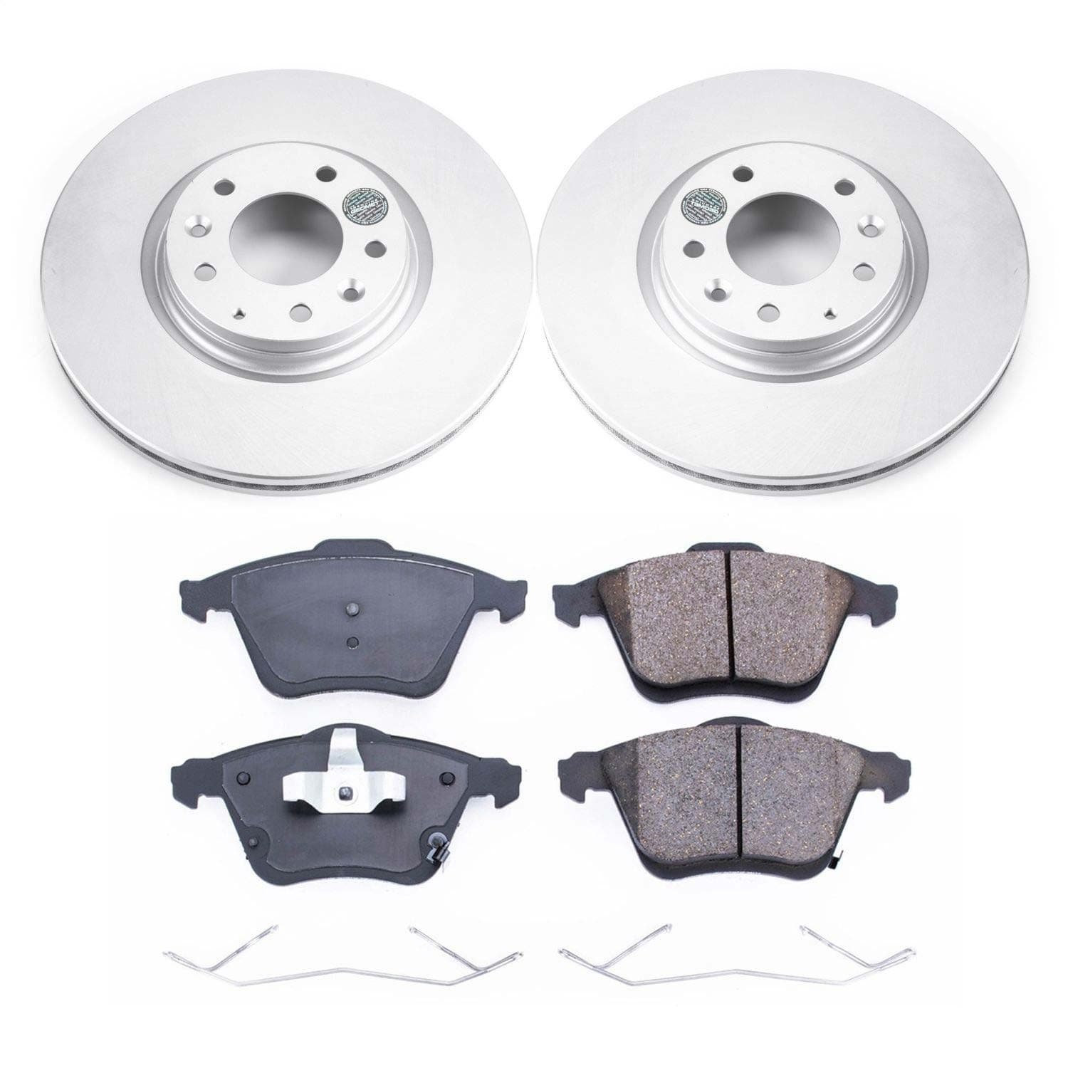 Power Stop - CRK4660 - Front - Disc Brake Pad and Rotor Kit image 1