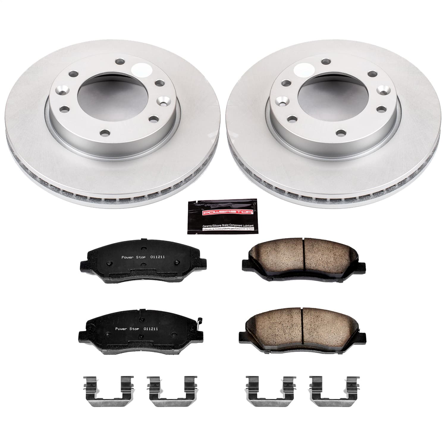 Power Stop - CRK4664 - Front - Disc Brake Pad and Rotor Kit image 1