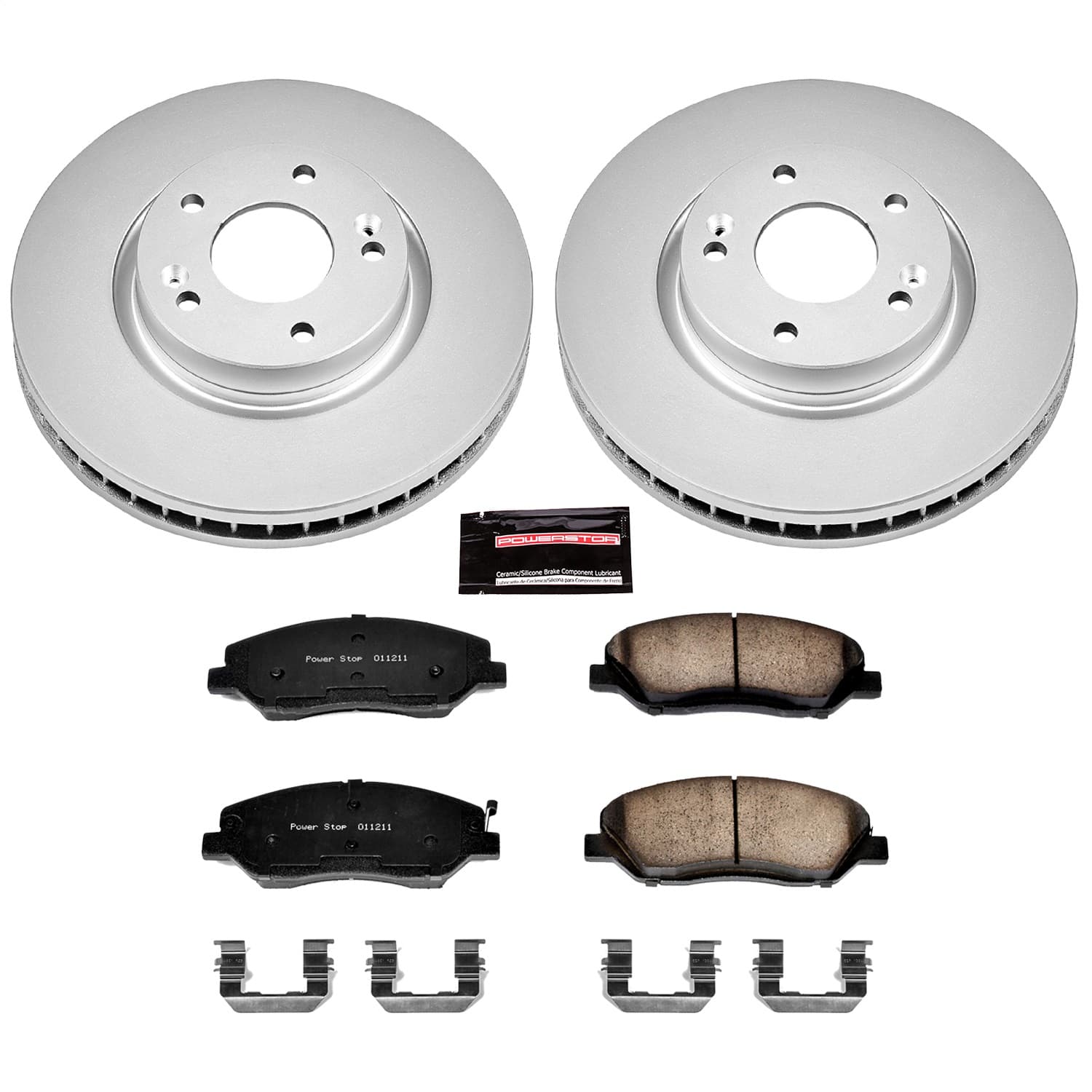 Power Stop - CRK4665 - Front - Disc Brake Pad and Rotor Kit image 1