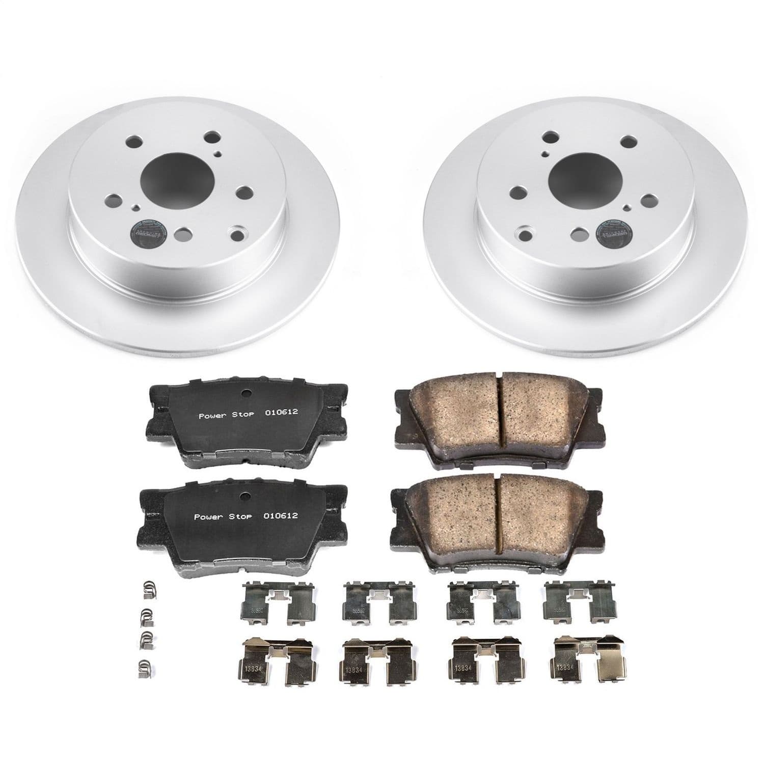 Power Stop - CRK4670 - Rear - Disc Brake Pad and Rotor Kit image 1
