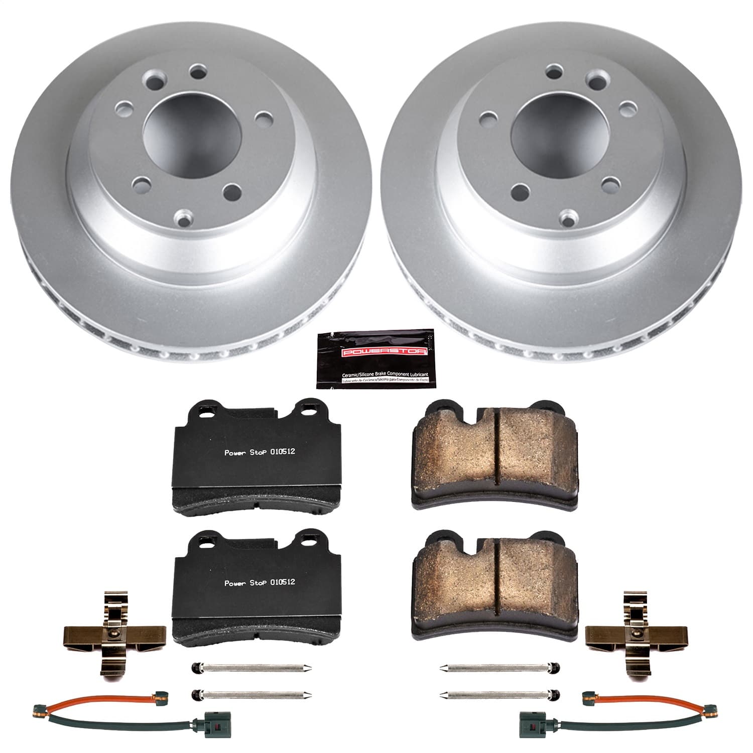 Power Stop - CRK4681 - Rear - Disc Brake Pad and Rotor Kit image 1