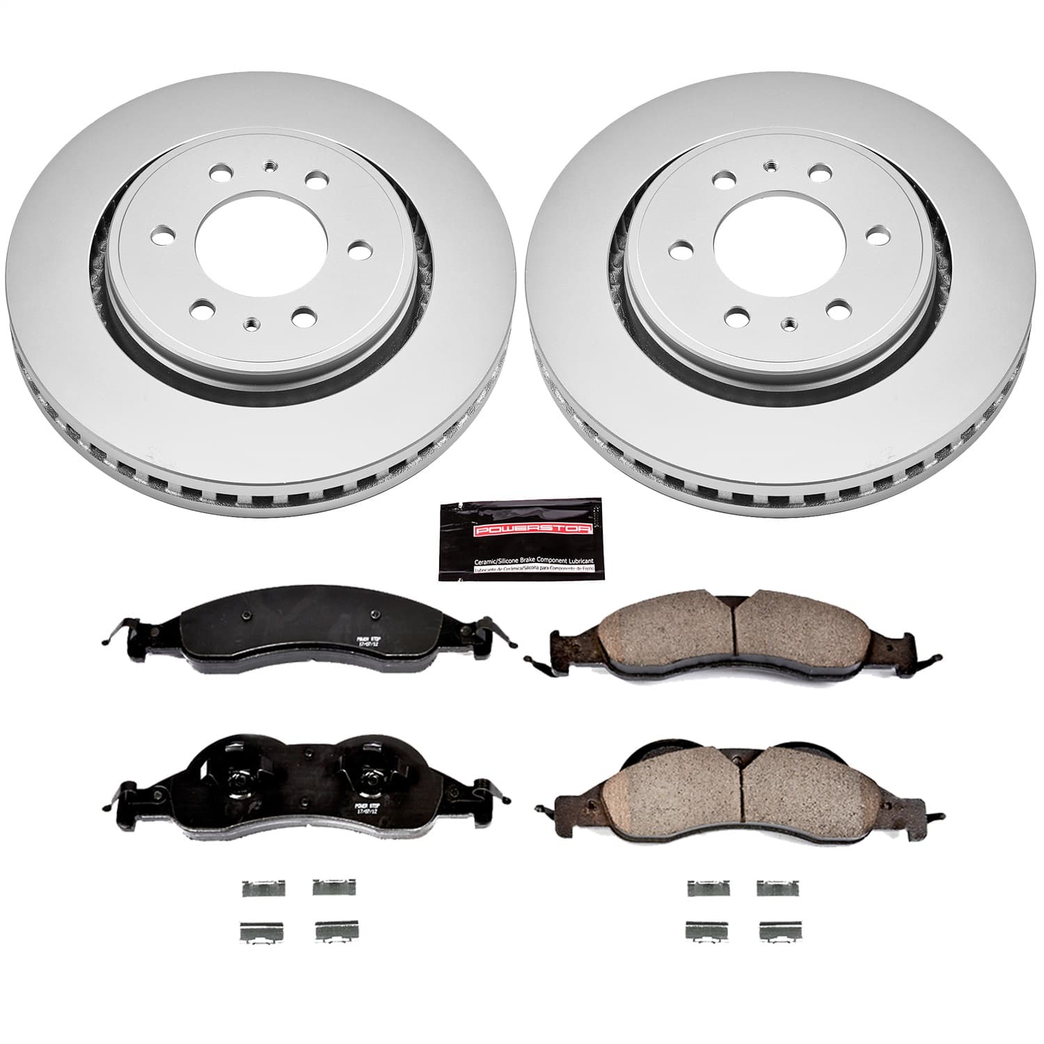 Power Stop - CRK4682 - Front - Disc Brake Pad and Rotor Kit image 1