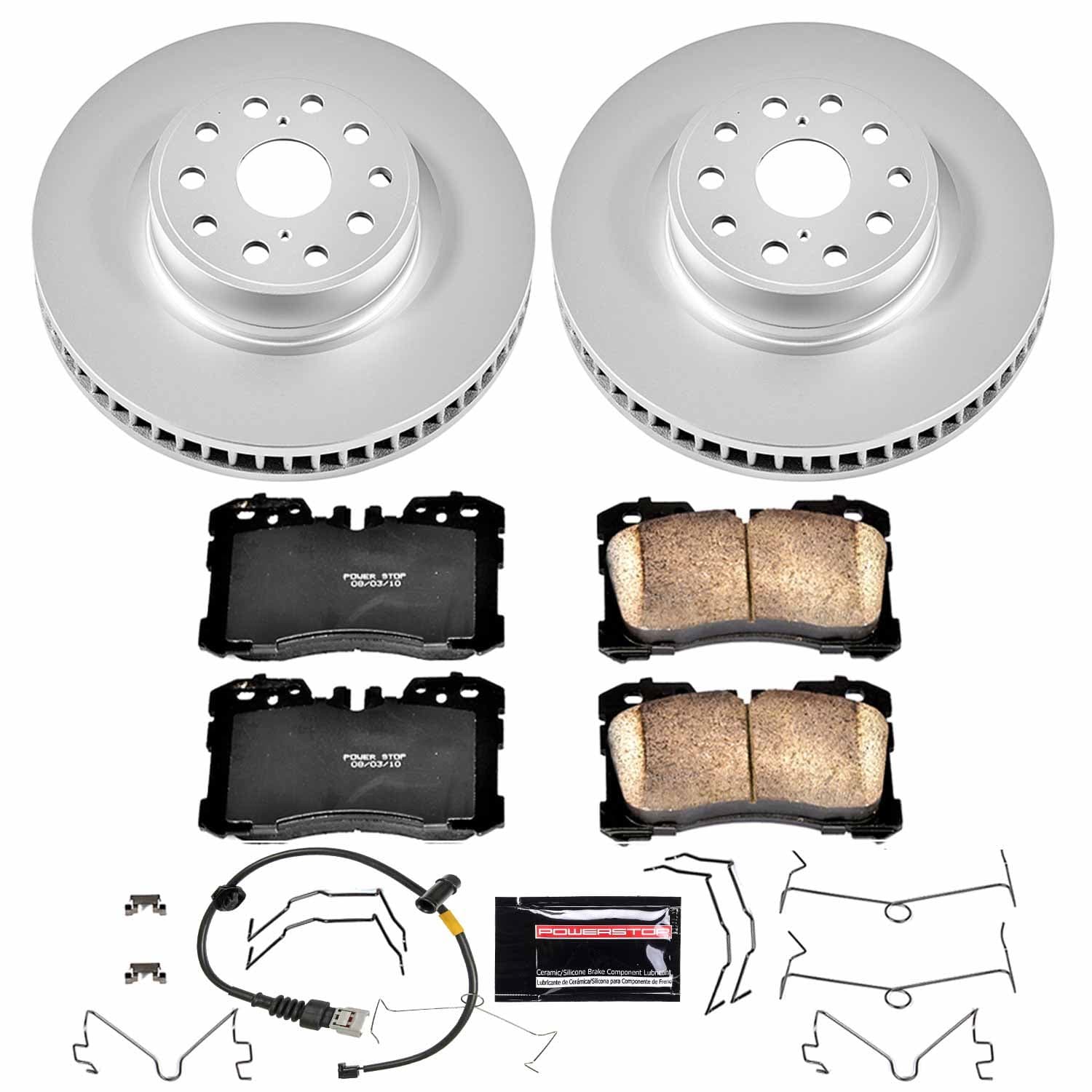 Power Stop - CRK4686 - Front - Disc Brake Pad and Rotor Kit image 1