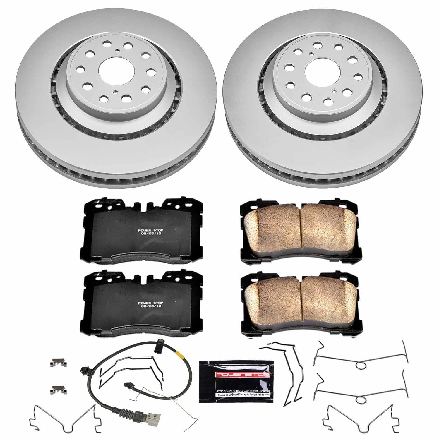 Power Stop - CRK4687 - Front - Disc Brake Pad and Rotor Kit image 1