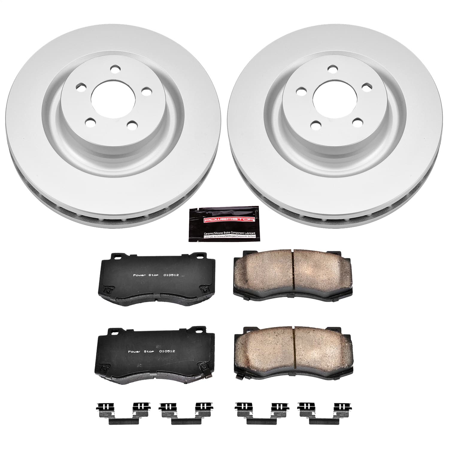 Power Stop - CRK4695 - Front - Disc Brake Pad and Rotor Kit image 1