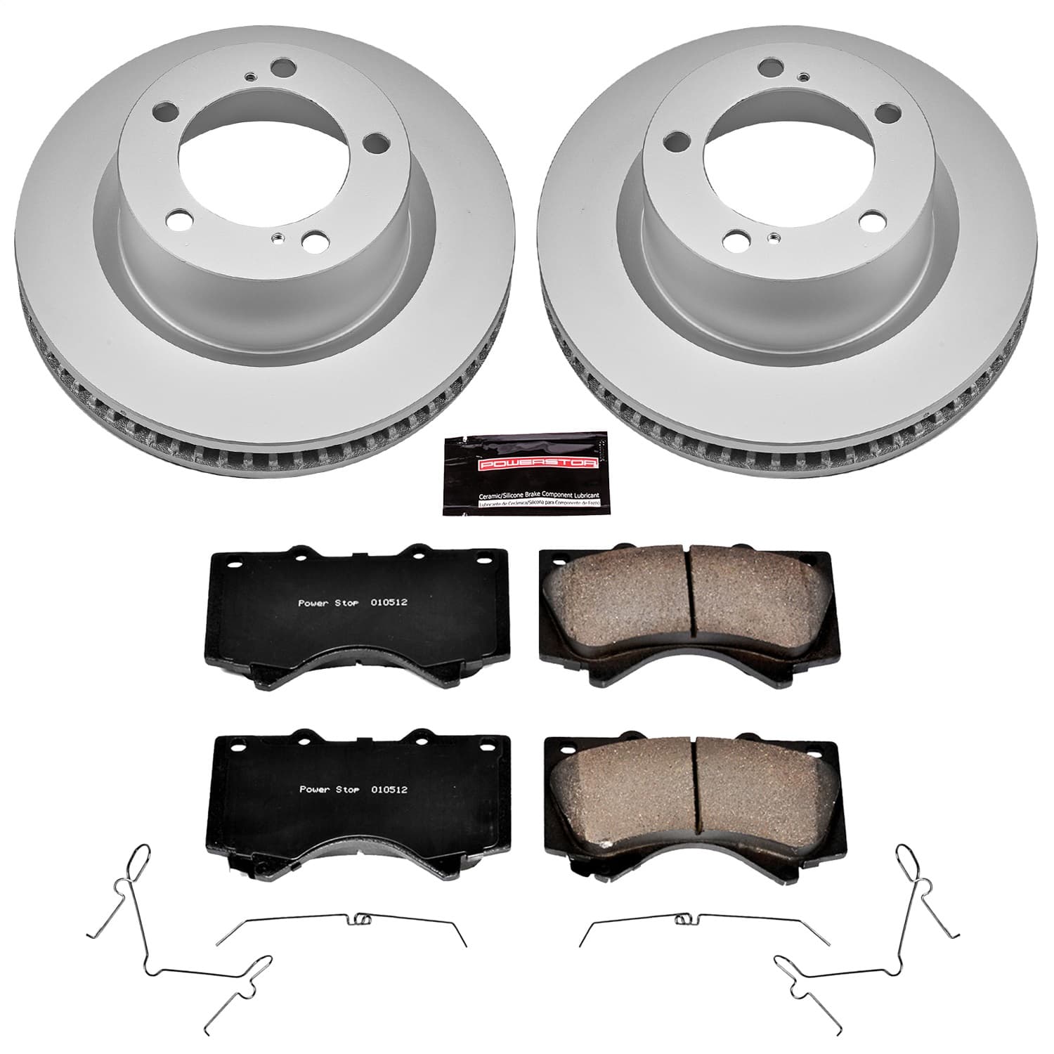 Power Stop - CRK4696 - Front - Disc Brake Pad and Rotor Kit image 1