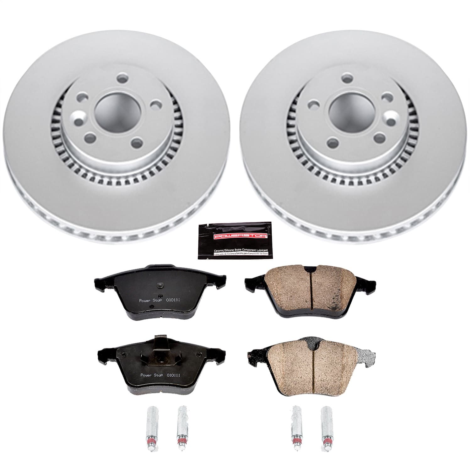 Power Stop - CRK4698 - Front - Disc Brake Pad and Rotor Kit image 1