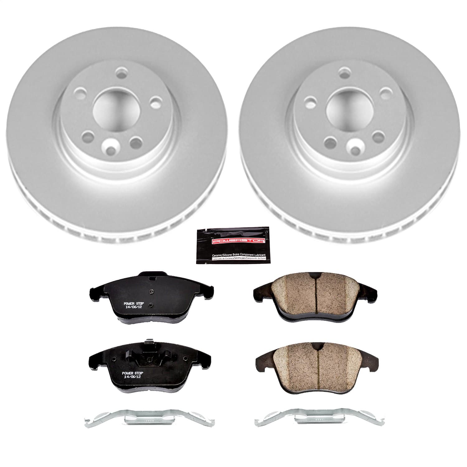 Power Stop - CRK4700 - Front - Disc Brake Pad and Rotor Kit image 1
