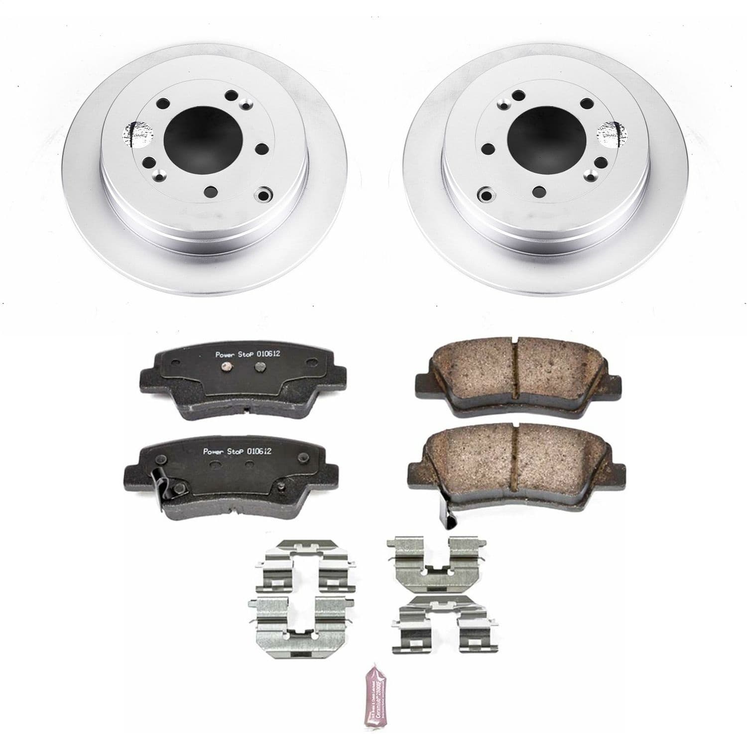 Power Stop - CRK4710 - Rear - Disc Brake Pad and Rotor Kit image 1