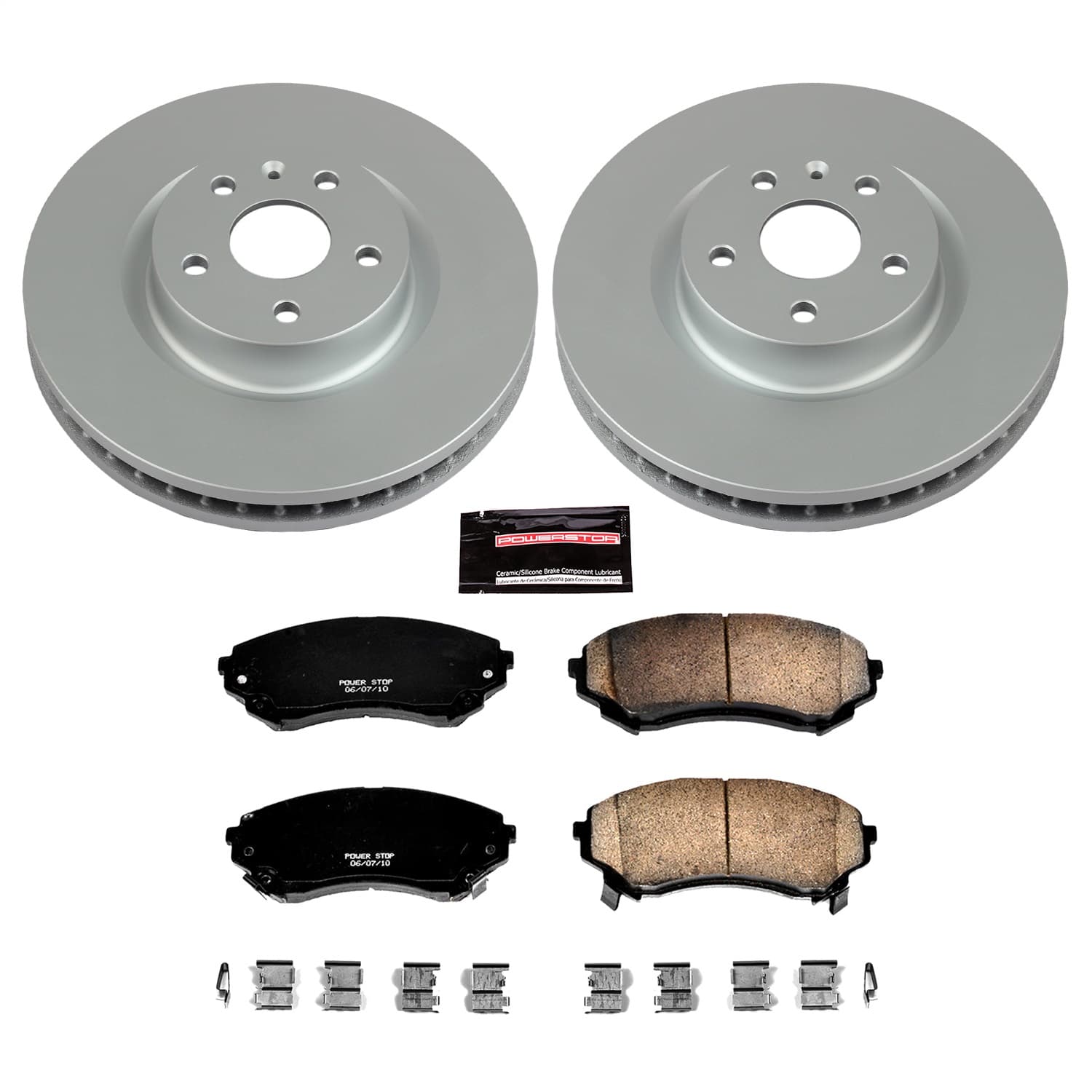 Power Stop - CRK4720 - Front - Disc Brake Pad and Rotor Kit image 1