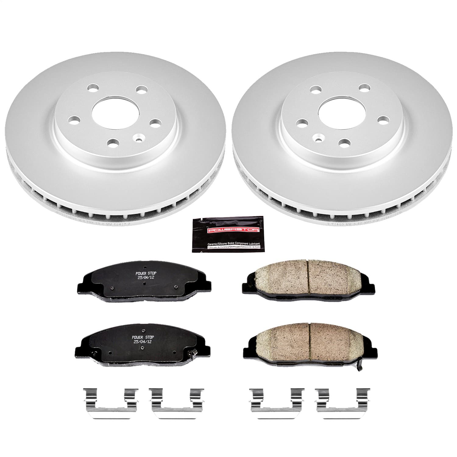 Power Stop - CRK4721 - Front - Disc Brake Pad and Rotor Kit image 1