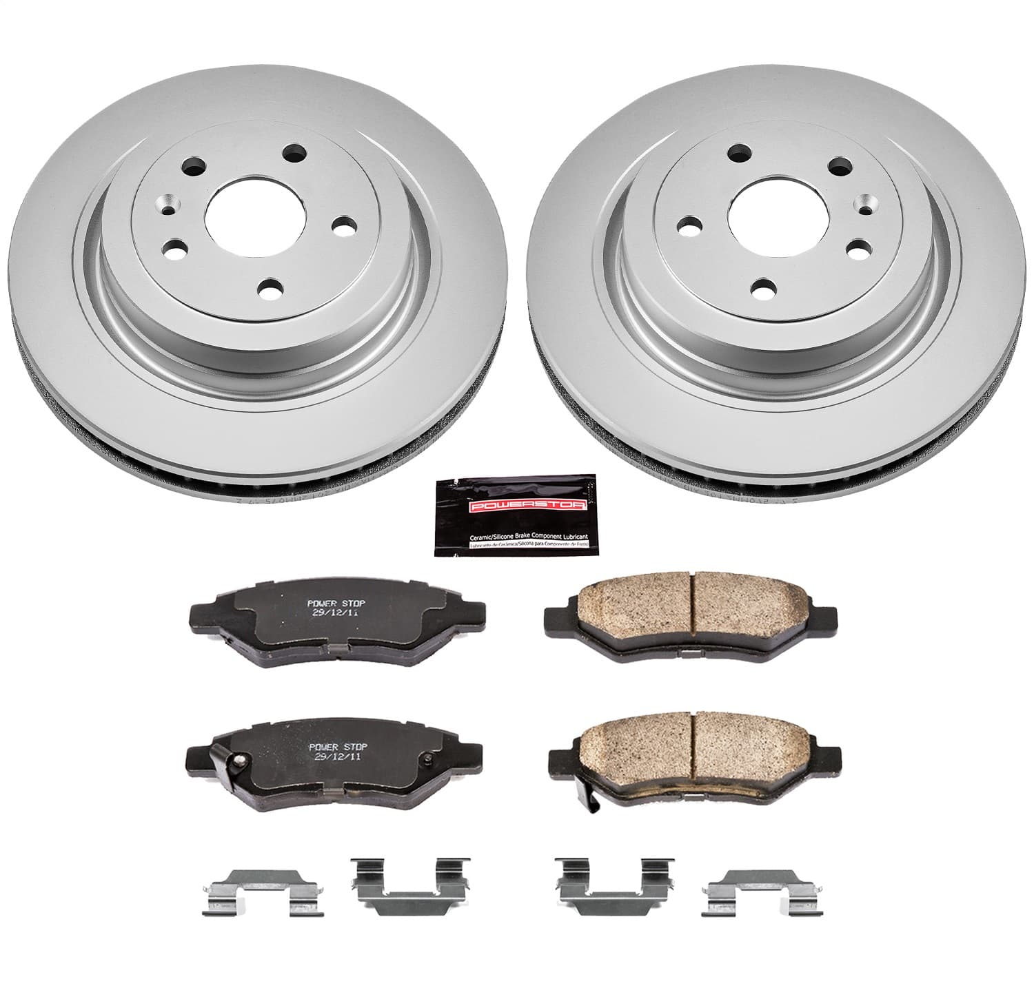 Power Stop - CRK4723 - Rear - Disc Brake Pad and Rotor Kit image 1