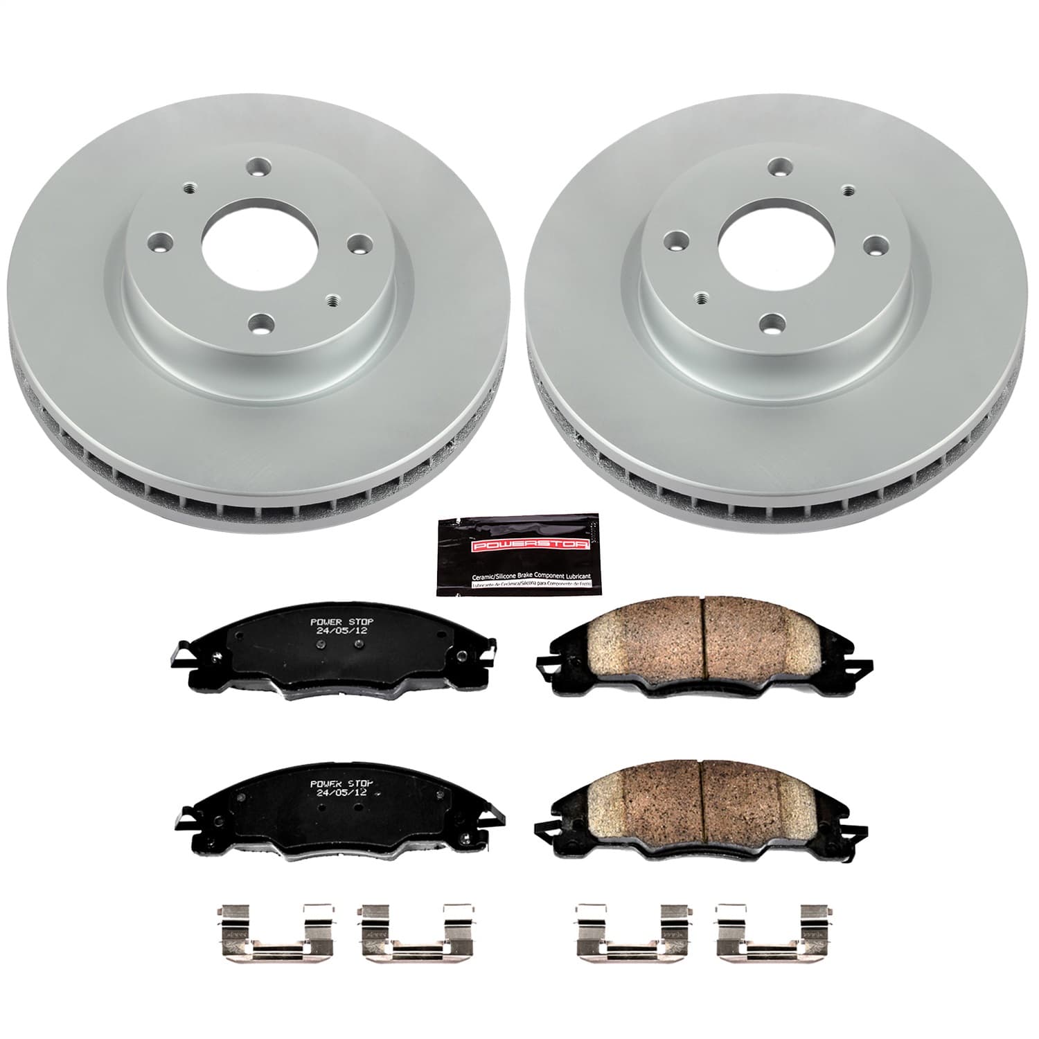 Power Stop - CRK4726 - Front - Disc Brake Pad and Rotor Kit image 1