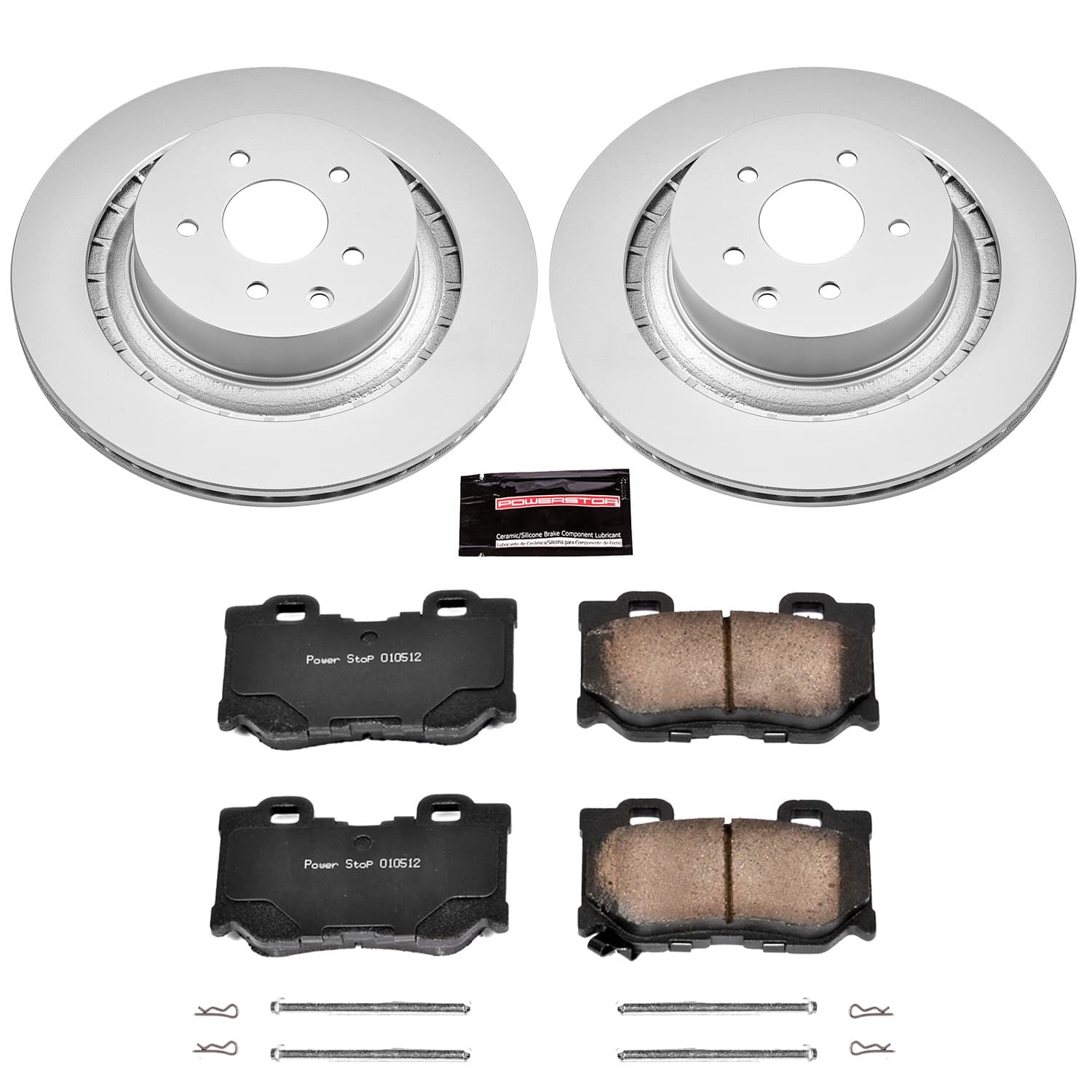 Power Stop - CRK4732 - Rear - Disc Brake Pad and Rotor Kit image 1