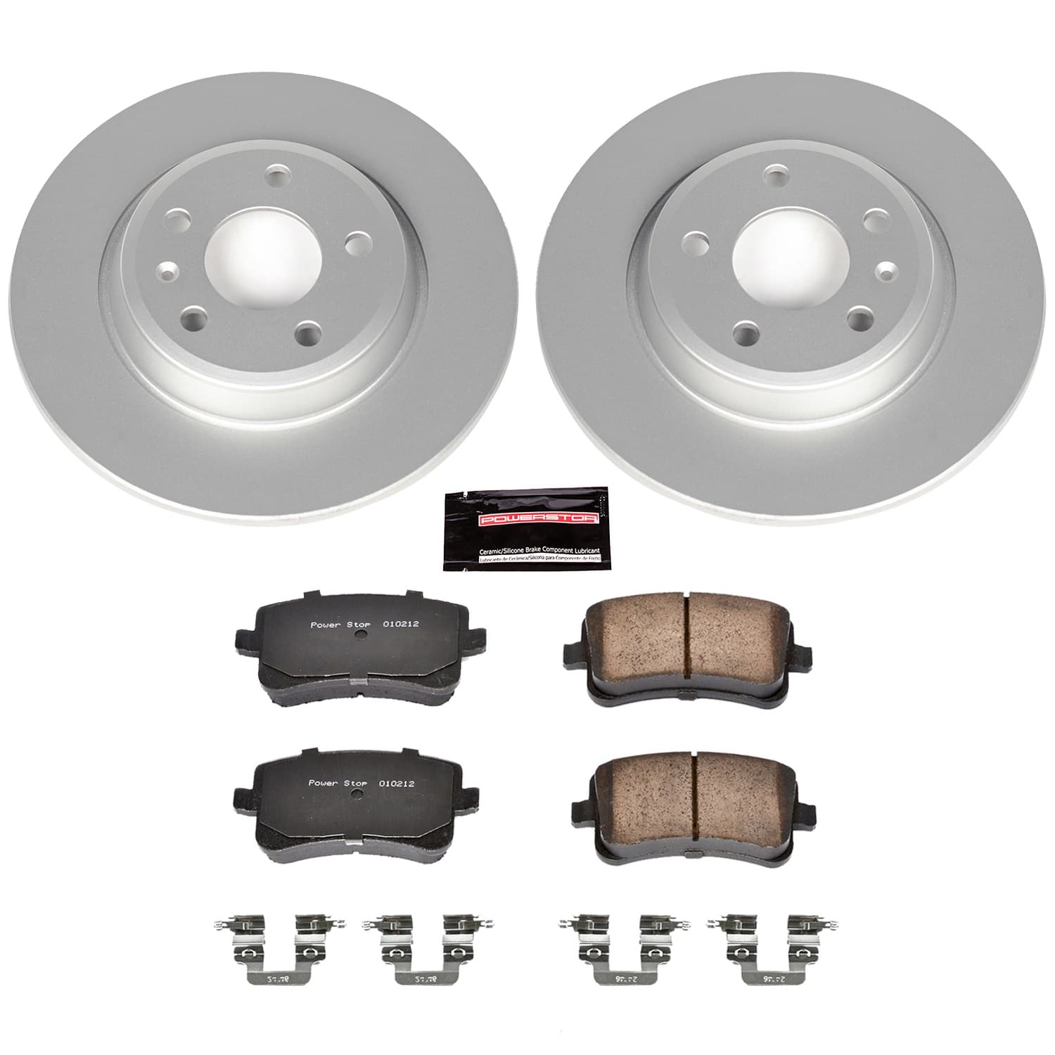 Power Stop - CRK4745 - Rear - Disc Brake Pad and Rotor Kit image 1