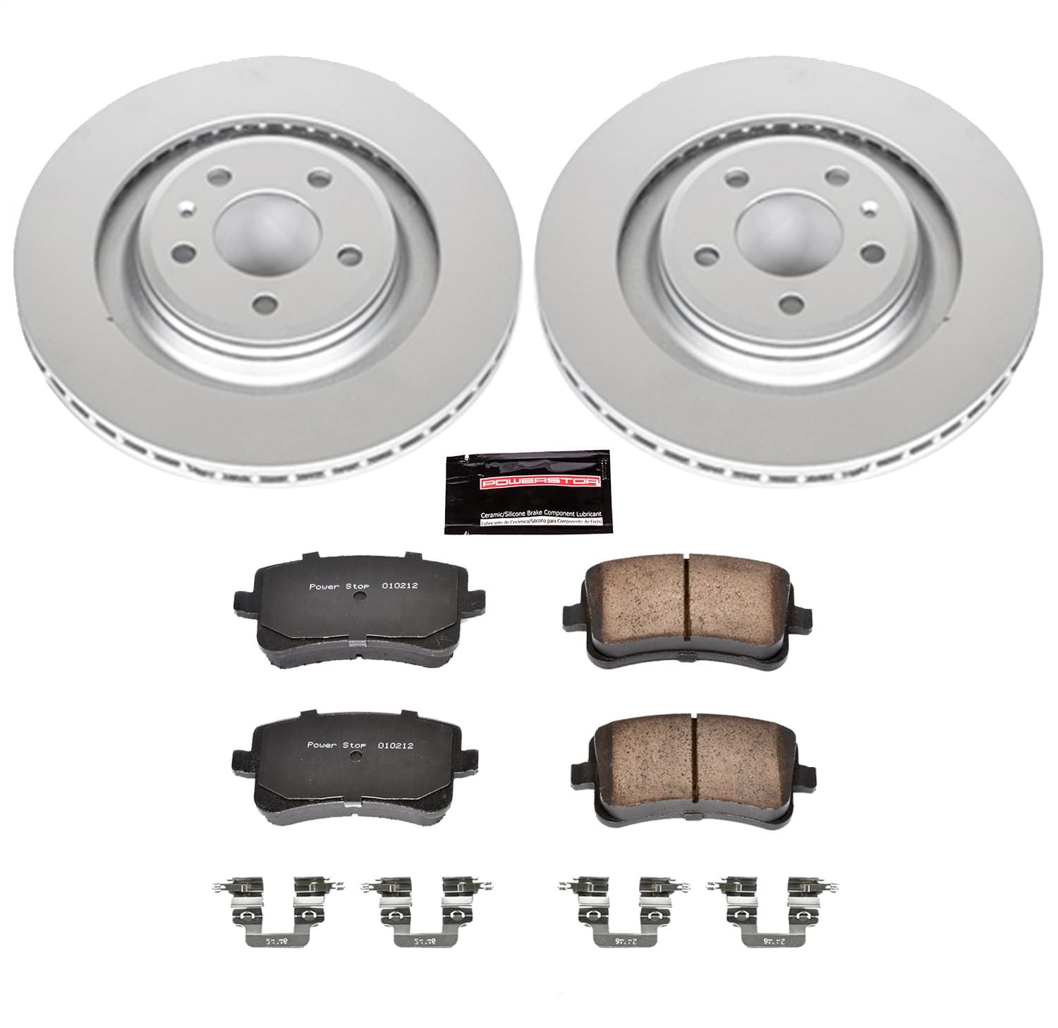 Power Stop - CRK4746 - Rear - Disc Brake Pad and Rotor Kit image 1