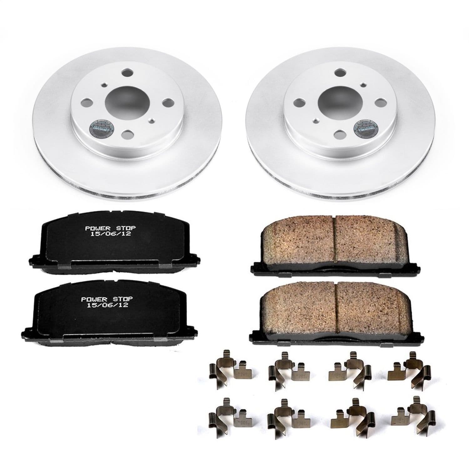 Power Stop - CRK4782 - Front - Disc Brake Pad and Rotor Kit image 1