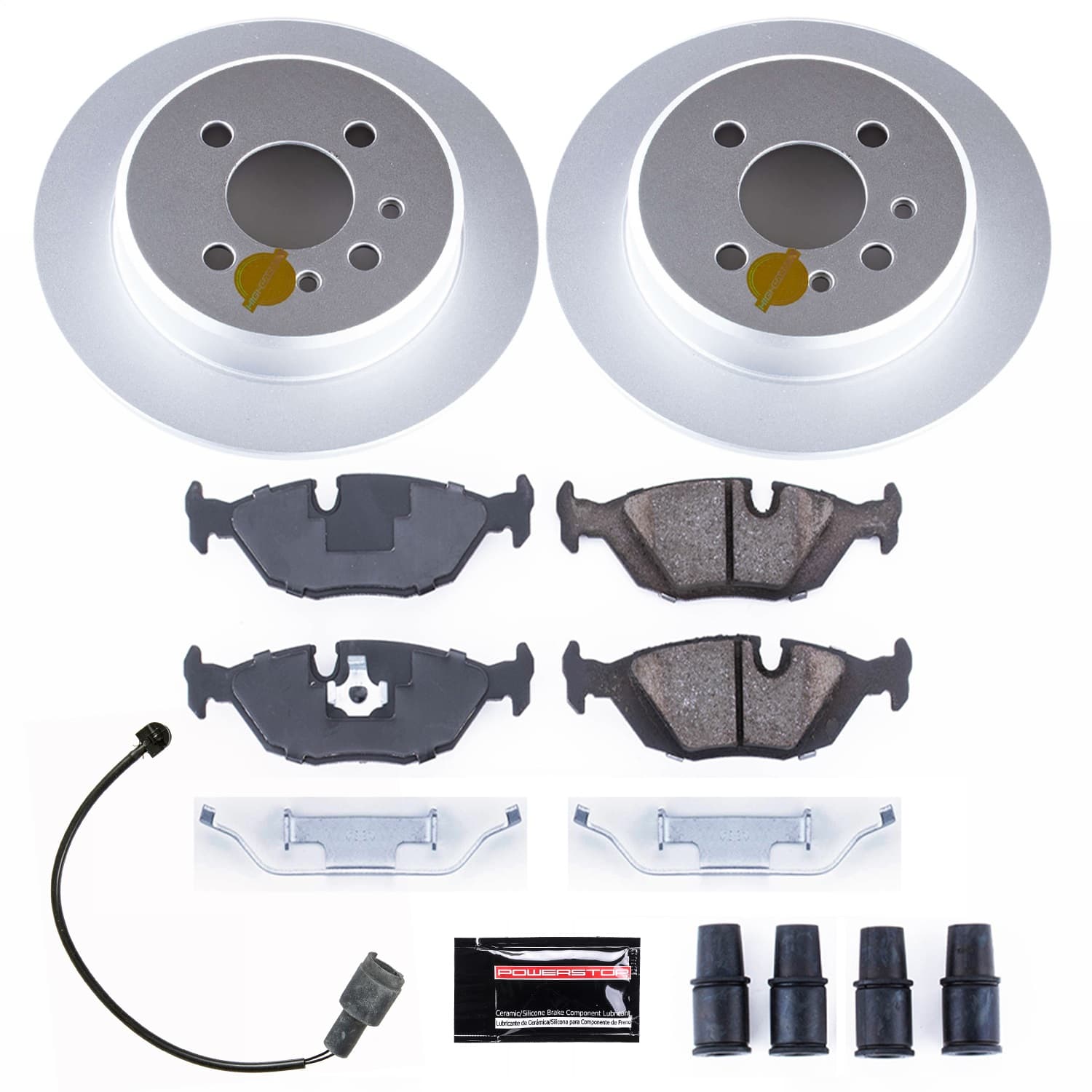 Power Stop - CRK4804 - Rear - Disc Brake Pad and Rotor Kit image 1