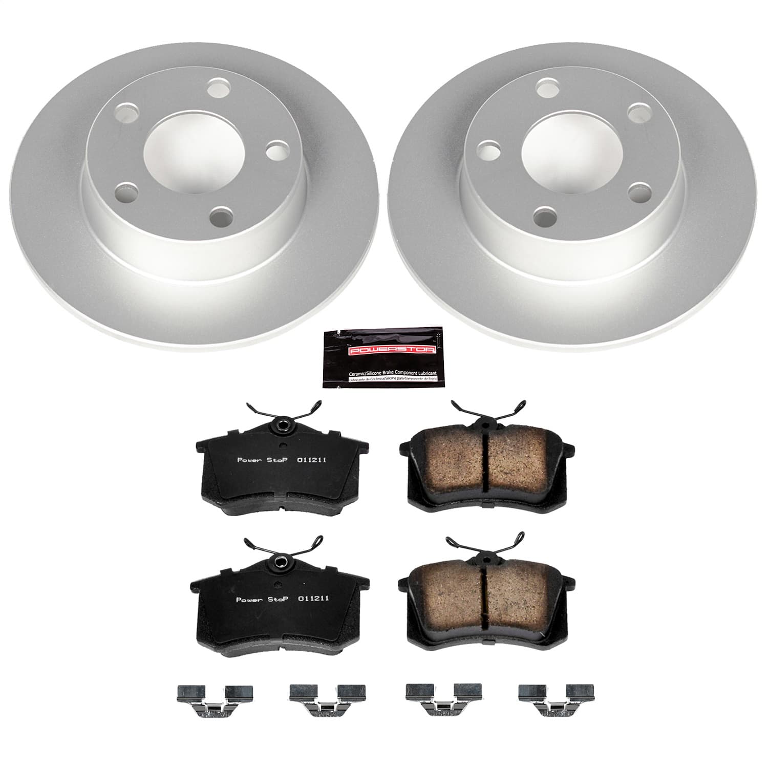 Power Stop - CRK4845 - Rear - Disc Brake Pad and Rotor Kit image 1
