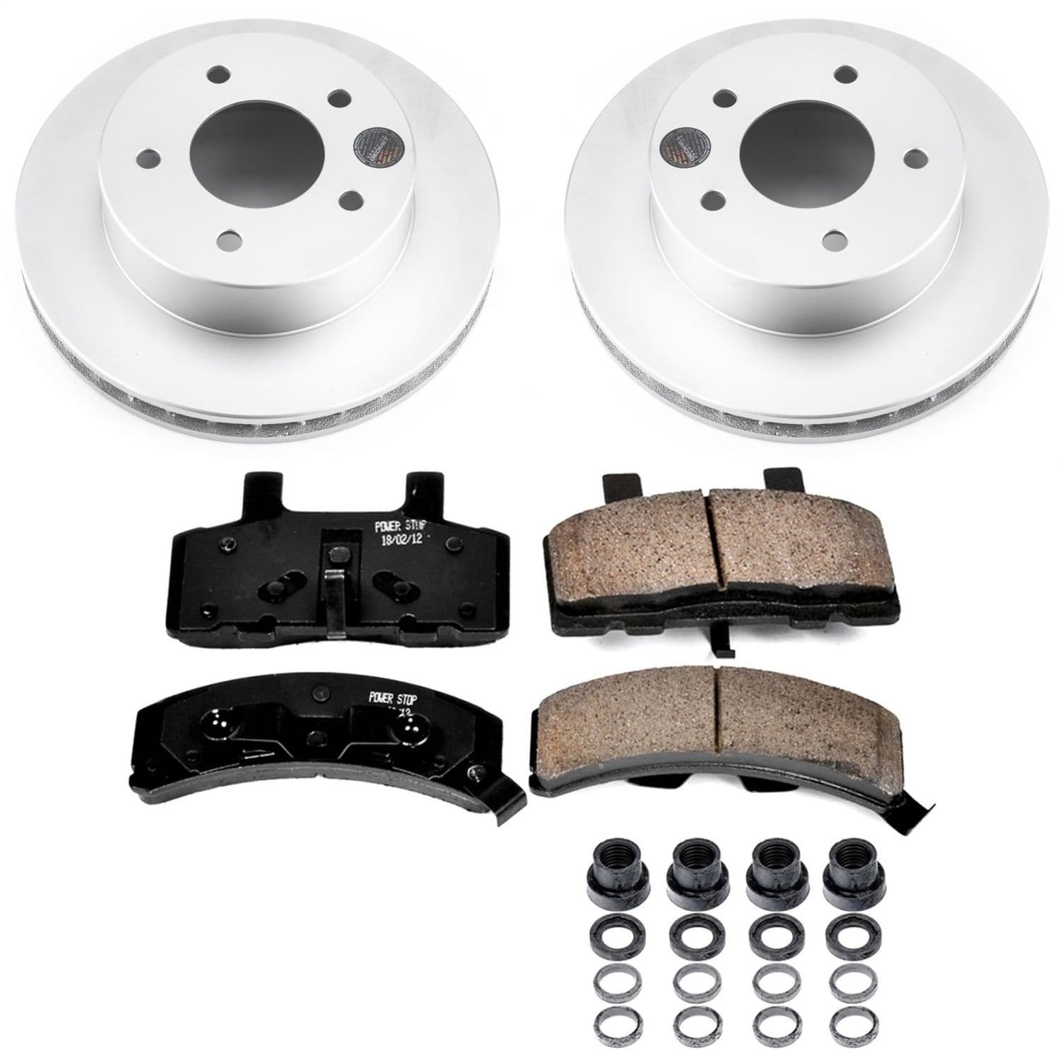 Power Stop - CRK4873 - Front - Disc Brake Pad and Rotor Kit image 1