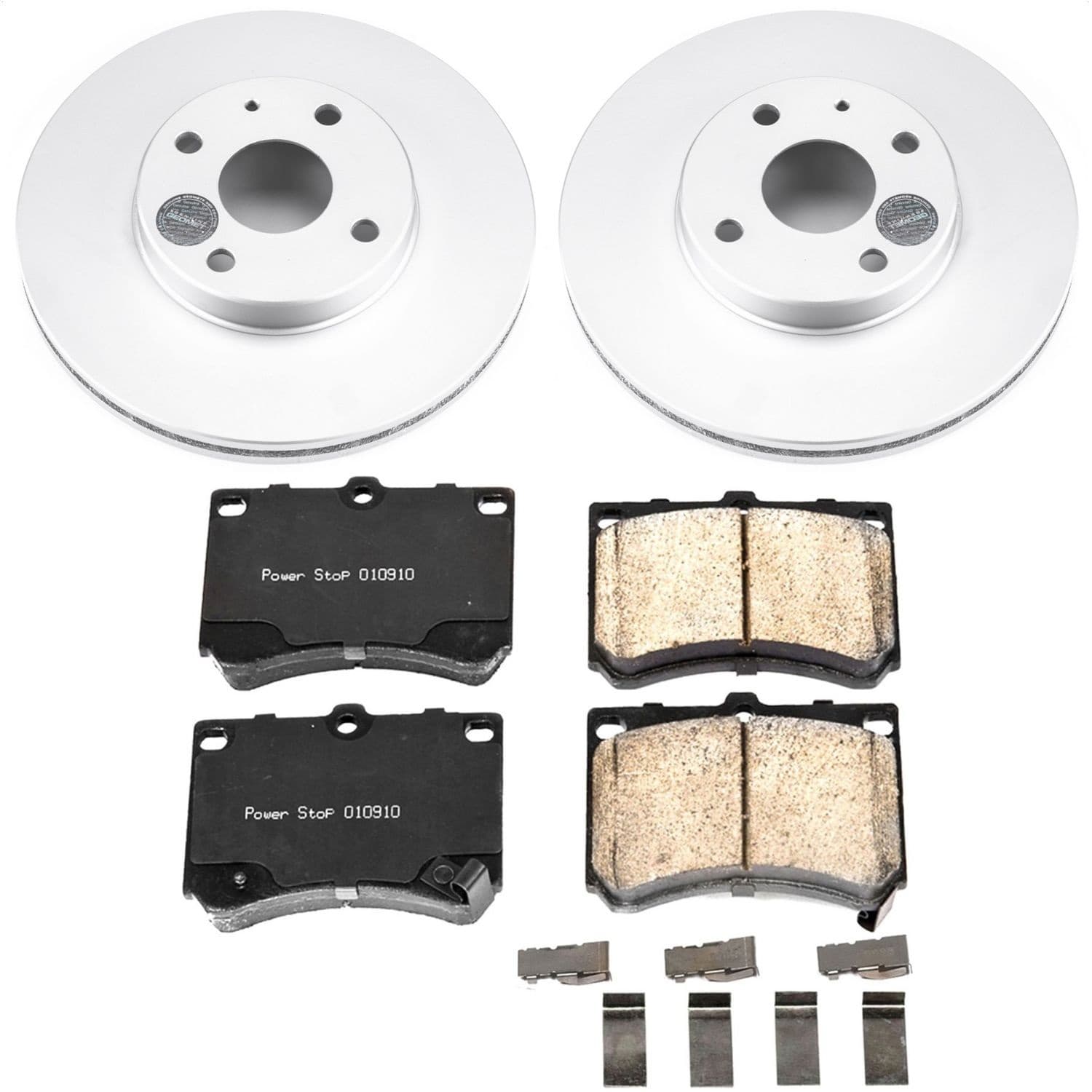 Power Stop - CRK4936 - Front - Disc Brake Pad and Rotor Kit image 1